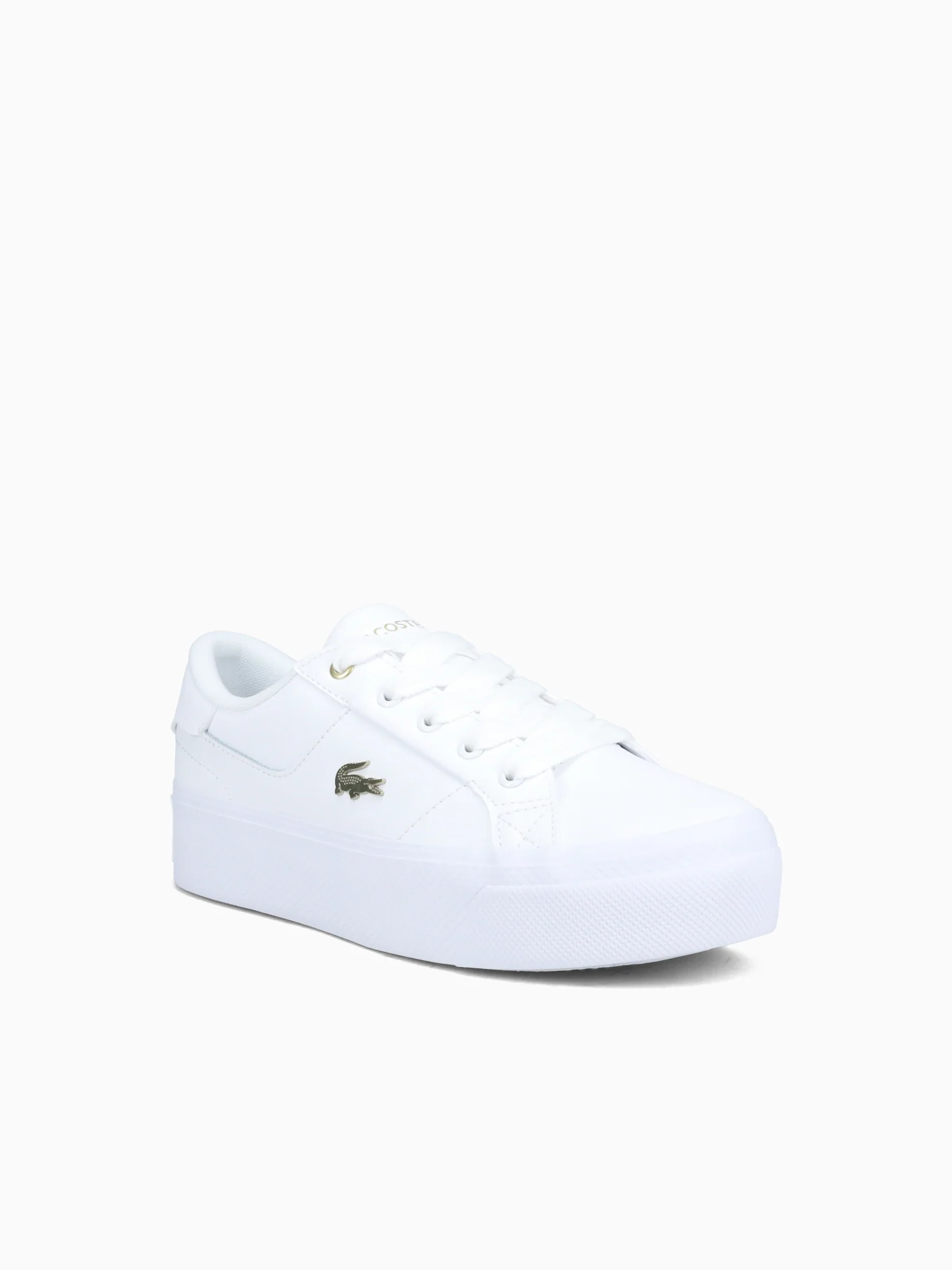 Ziane Platform Wht Gold leather - Image 2