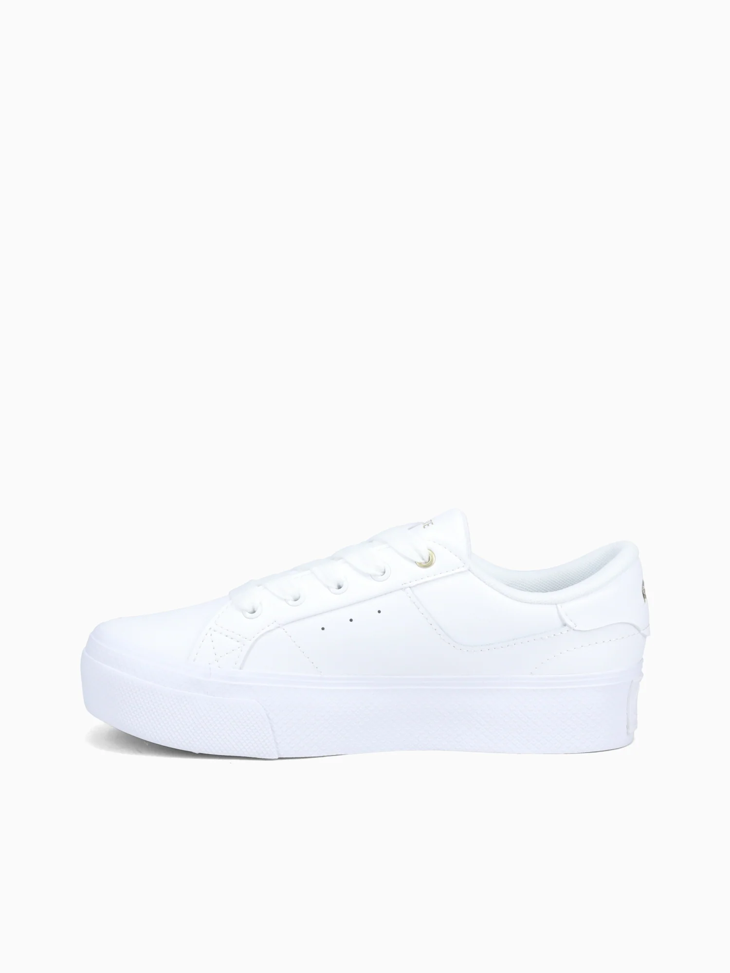 Ziane Platform Wht Gold leather - Image 3