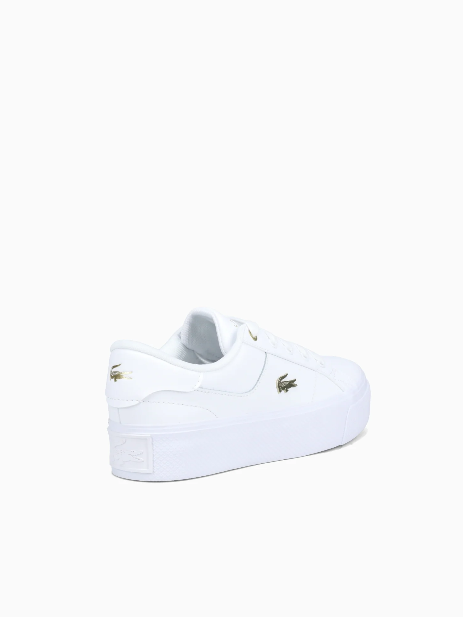 Ziane Platform Wht Gold leather - Image 4
