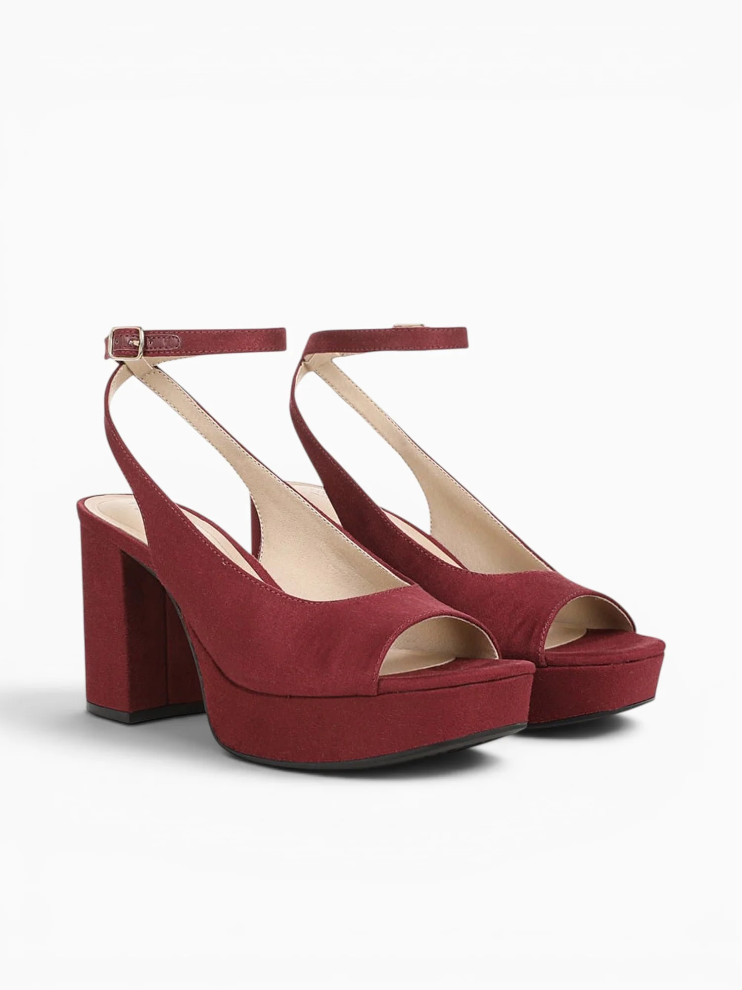 Aliyah Merlot Red Suede - Image 2