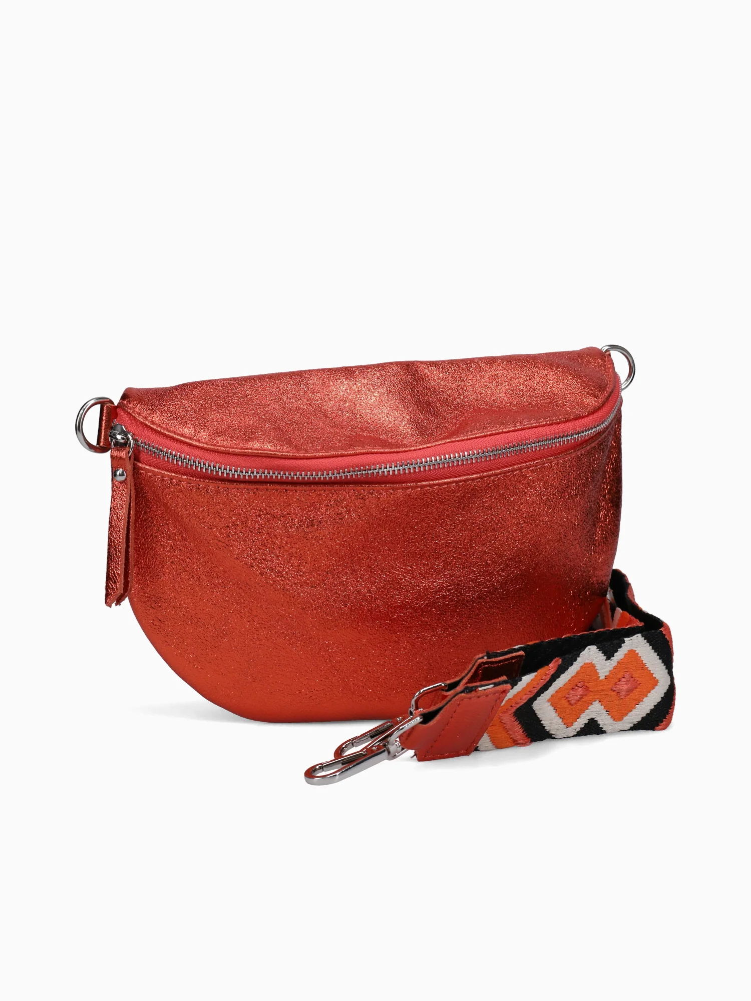 Almond Laminato Shoulder Bag Aragosta - Image 3