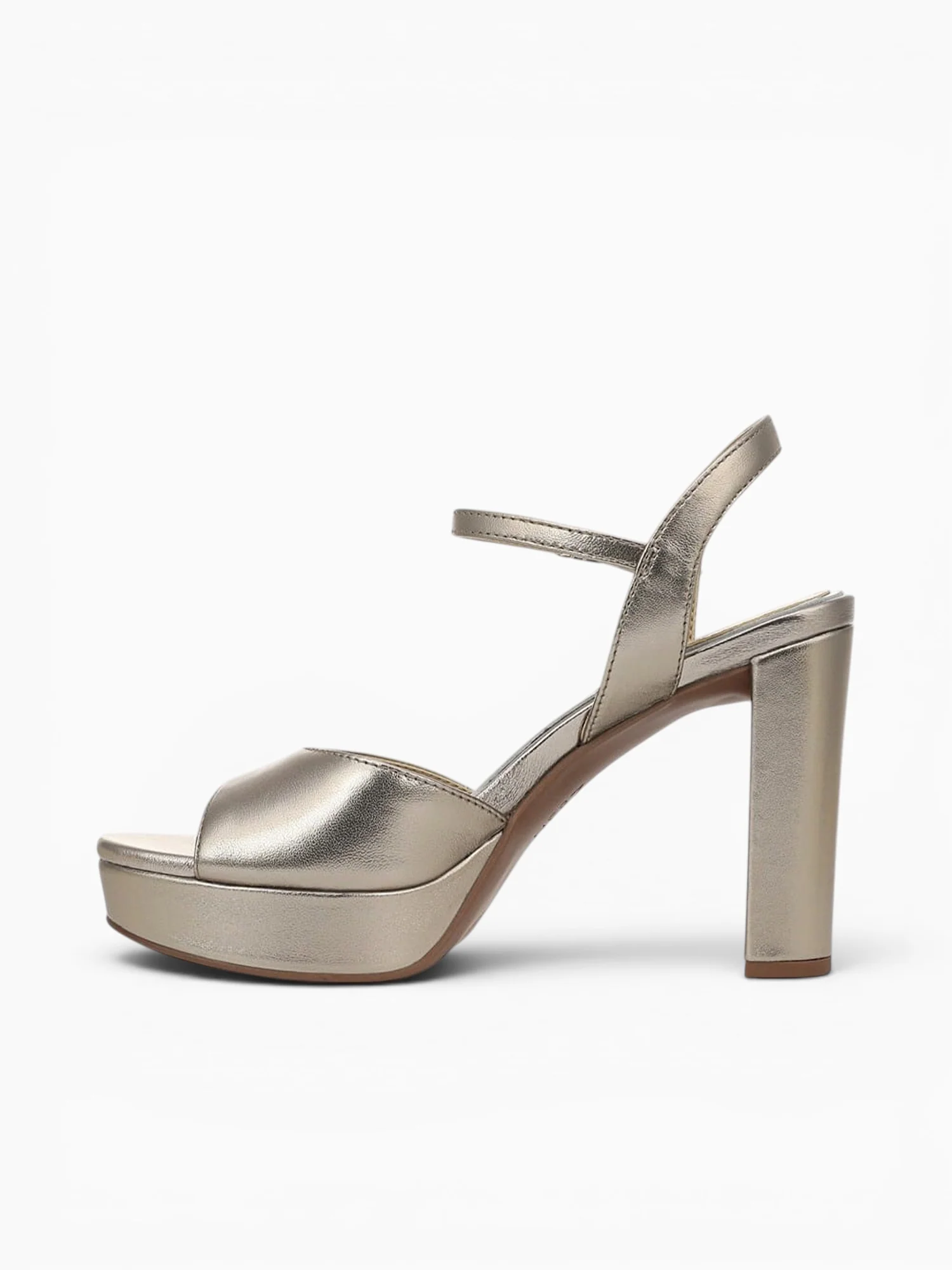 Marigold Patina Pewter Metallic Leather - Image 3