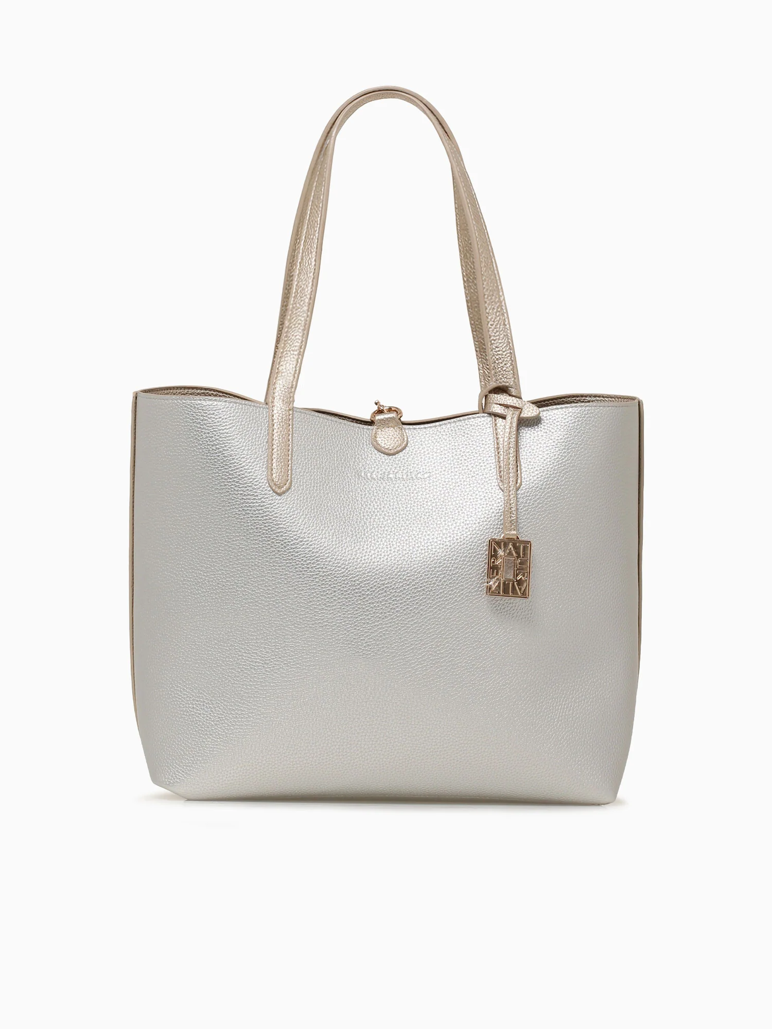 Nicole Tote Bag Champange Silver - Image 4