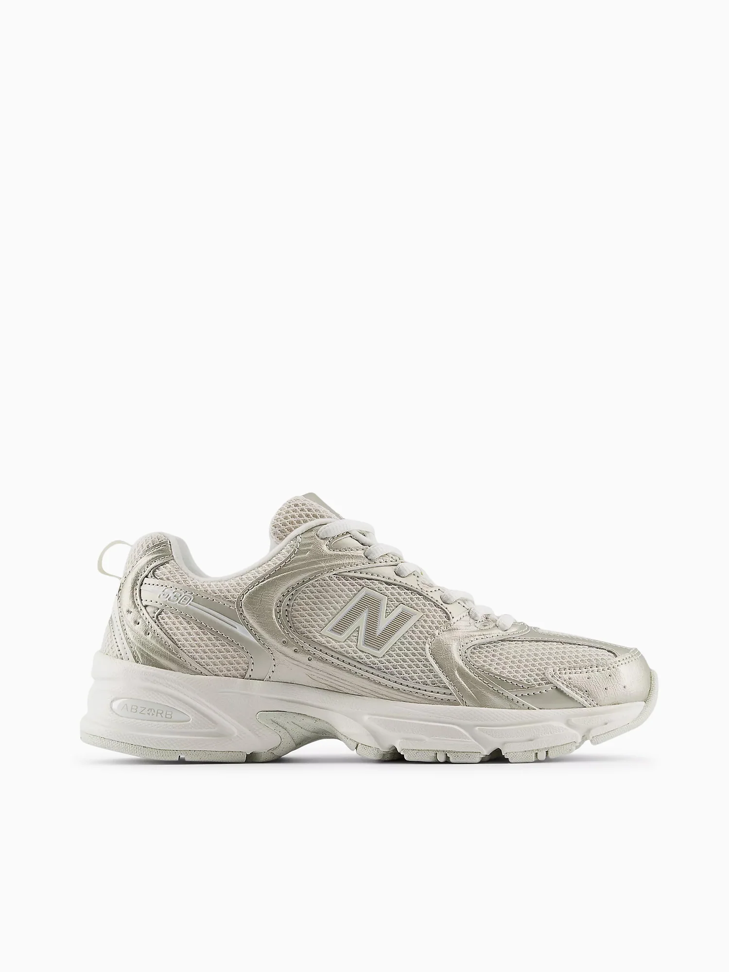 530 Gold Metallic Leather Mesh