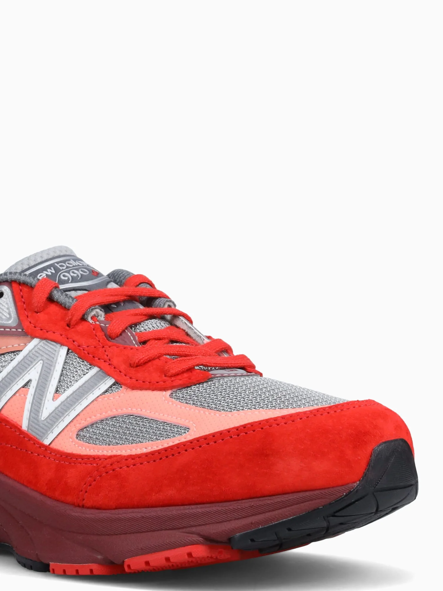 990v6 Moltenlava Burgundy Grey mesh - Image 8