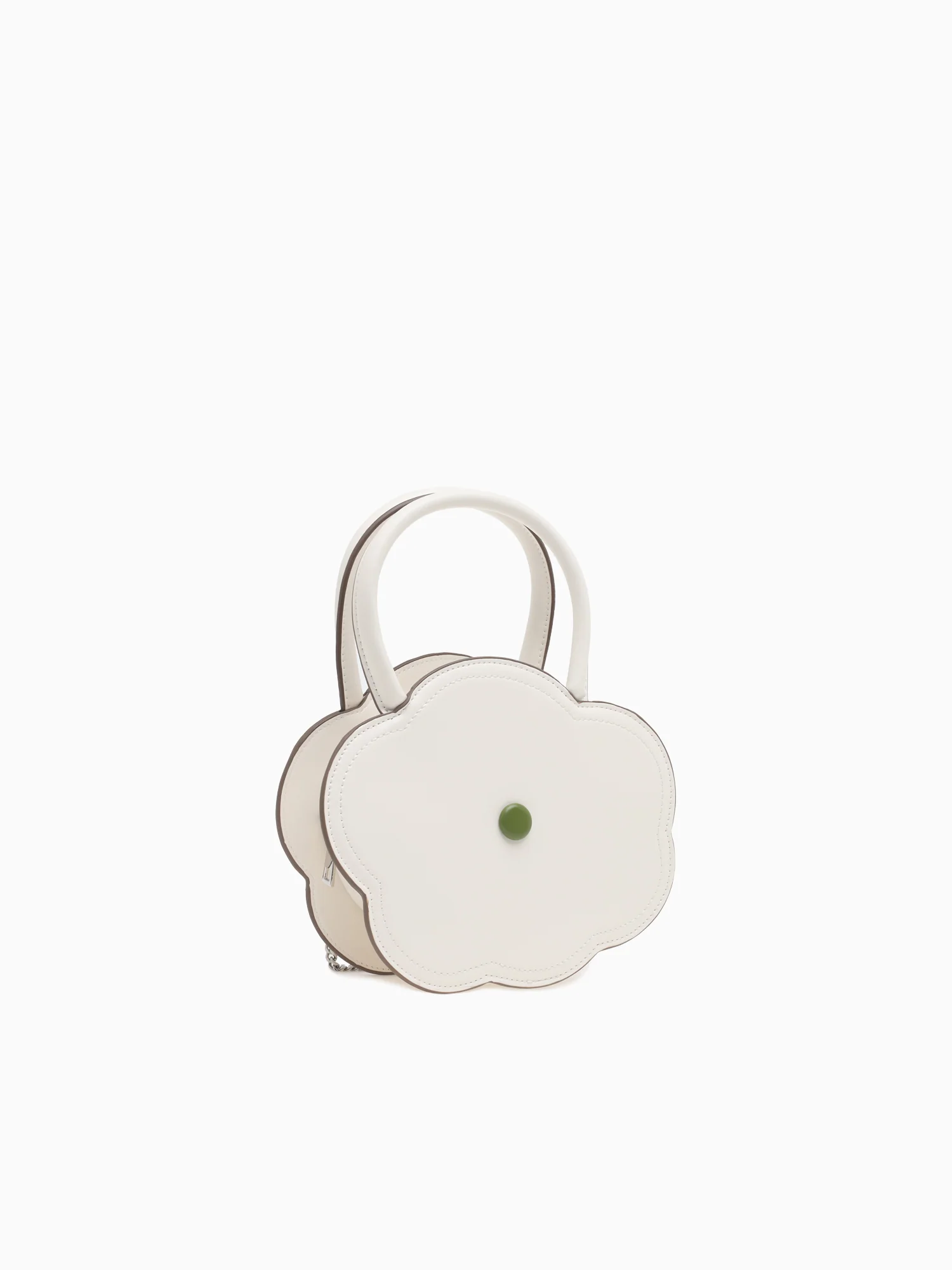 1204 Flower Mini Bag White - Image 2