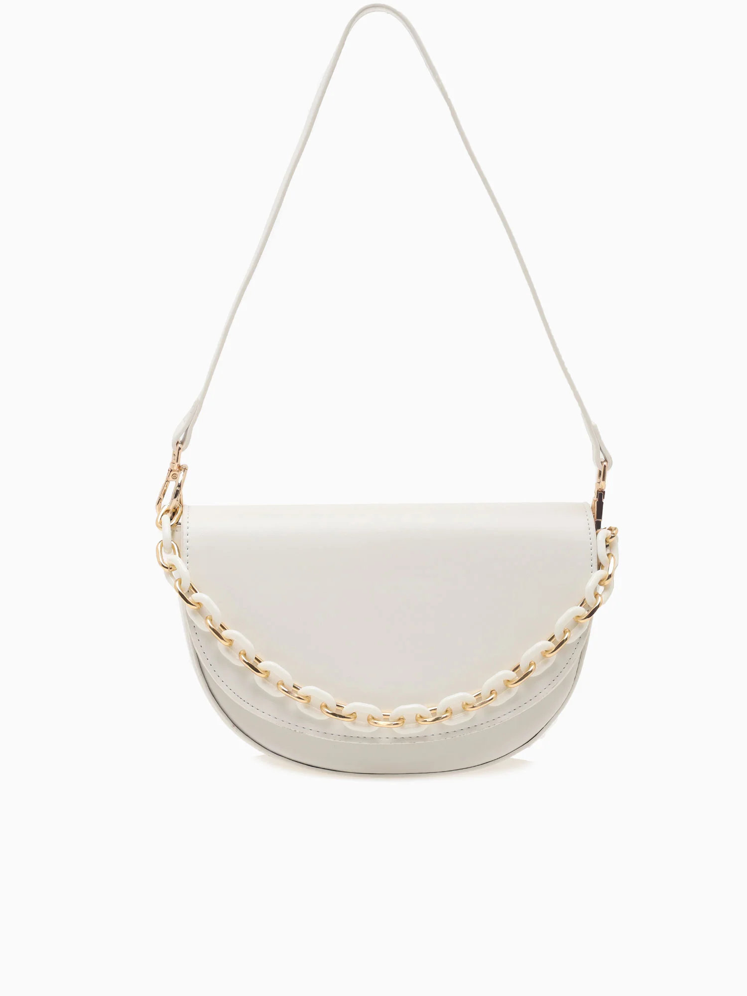 6024 Odette Flap Bag White - Image 3
