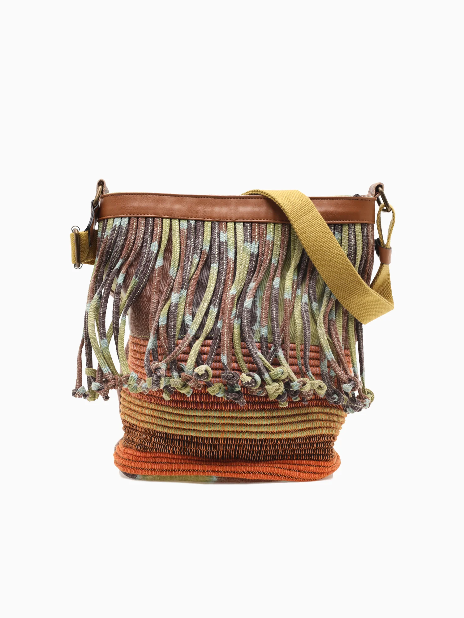 6858 Xia Bucket Brown Multi