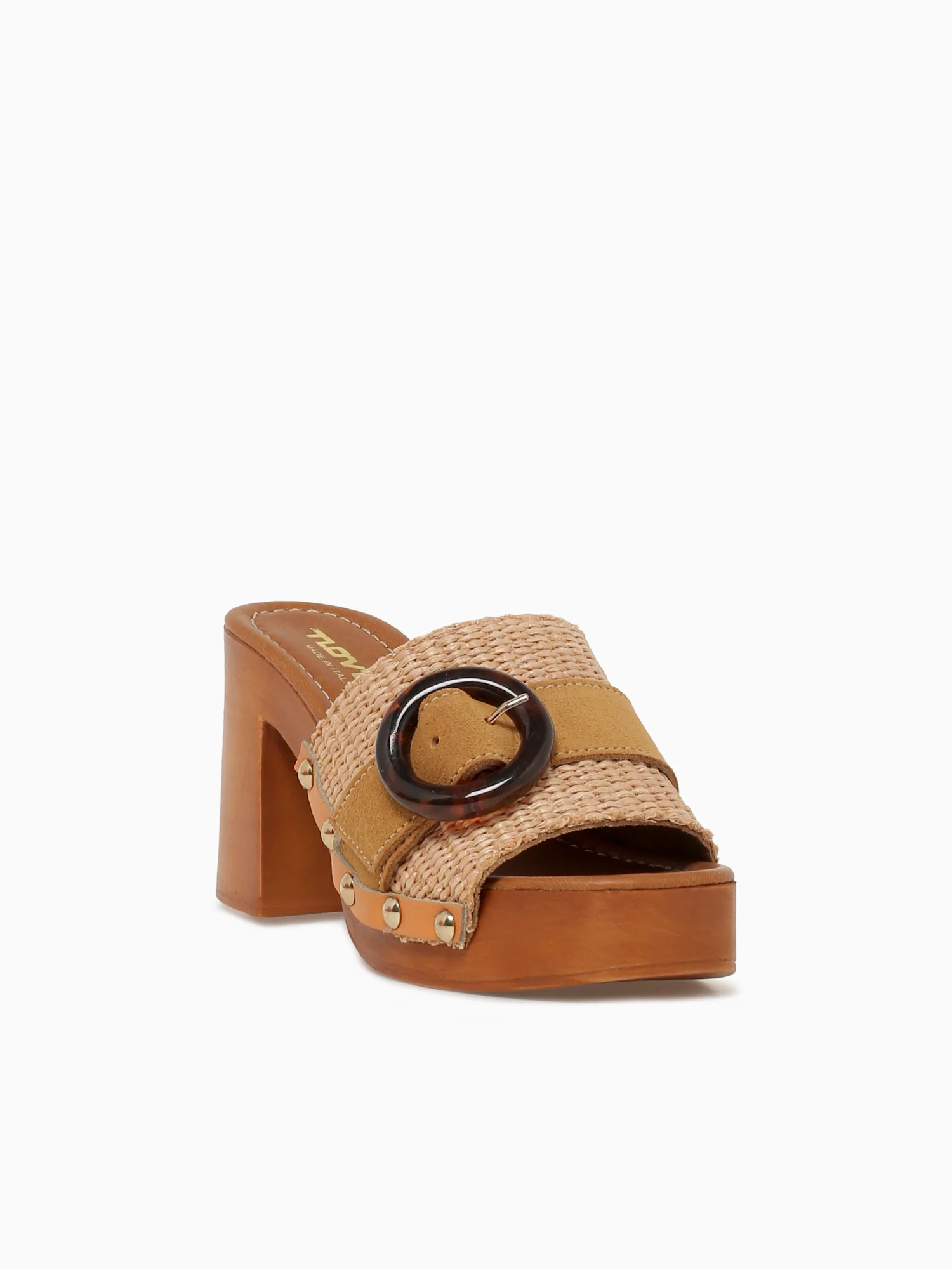 9420 Natural Brandy raffia Suede - Image 2