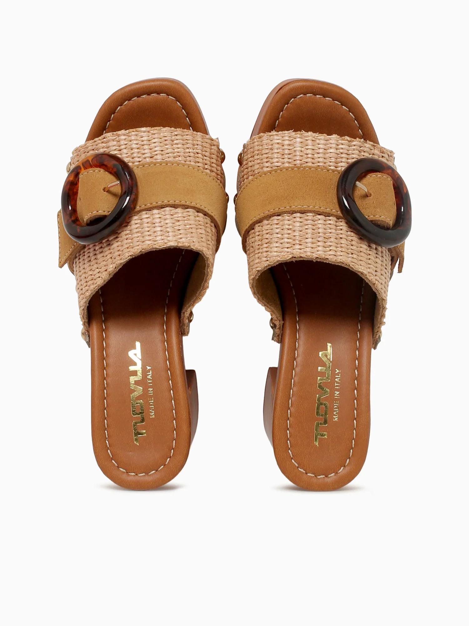 9420 Natural Brandy raffia Suede - Image 7