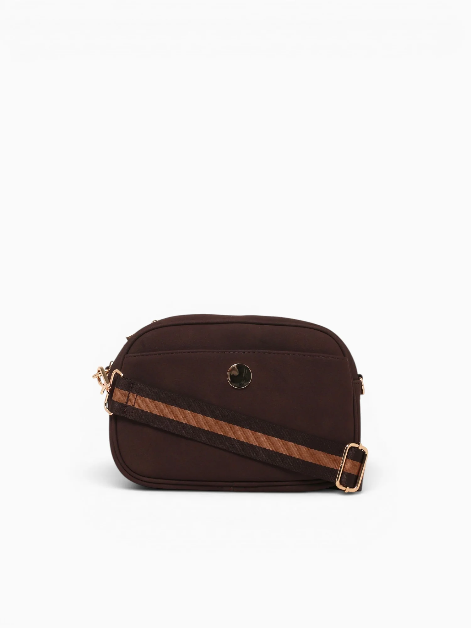 Button Crossbag Brown - Image 2