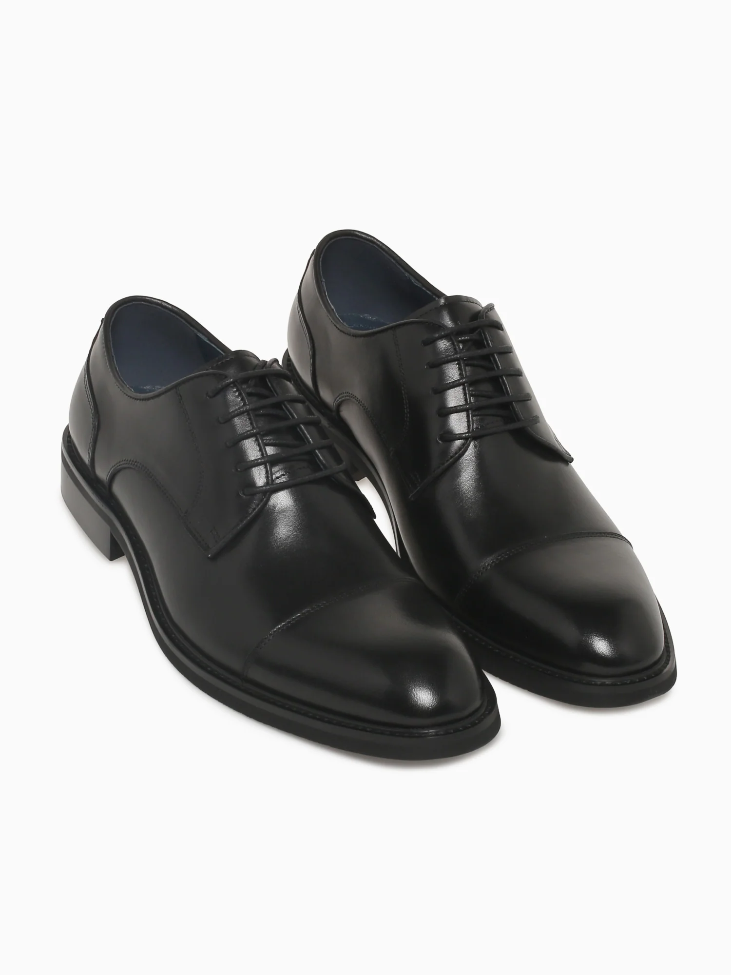 Criston Black Brushed Calf Leather - Image 4