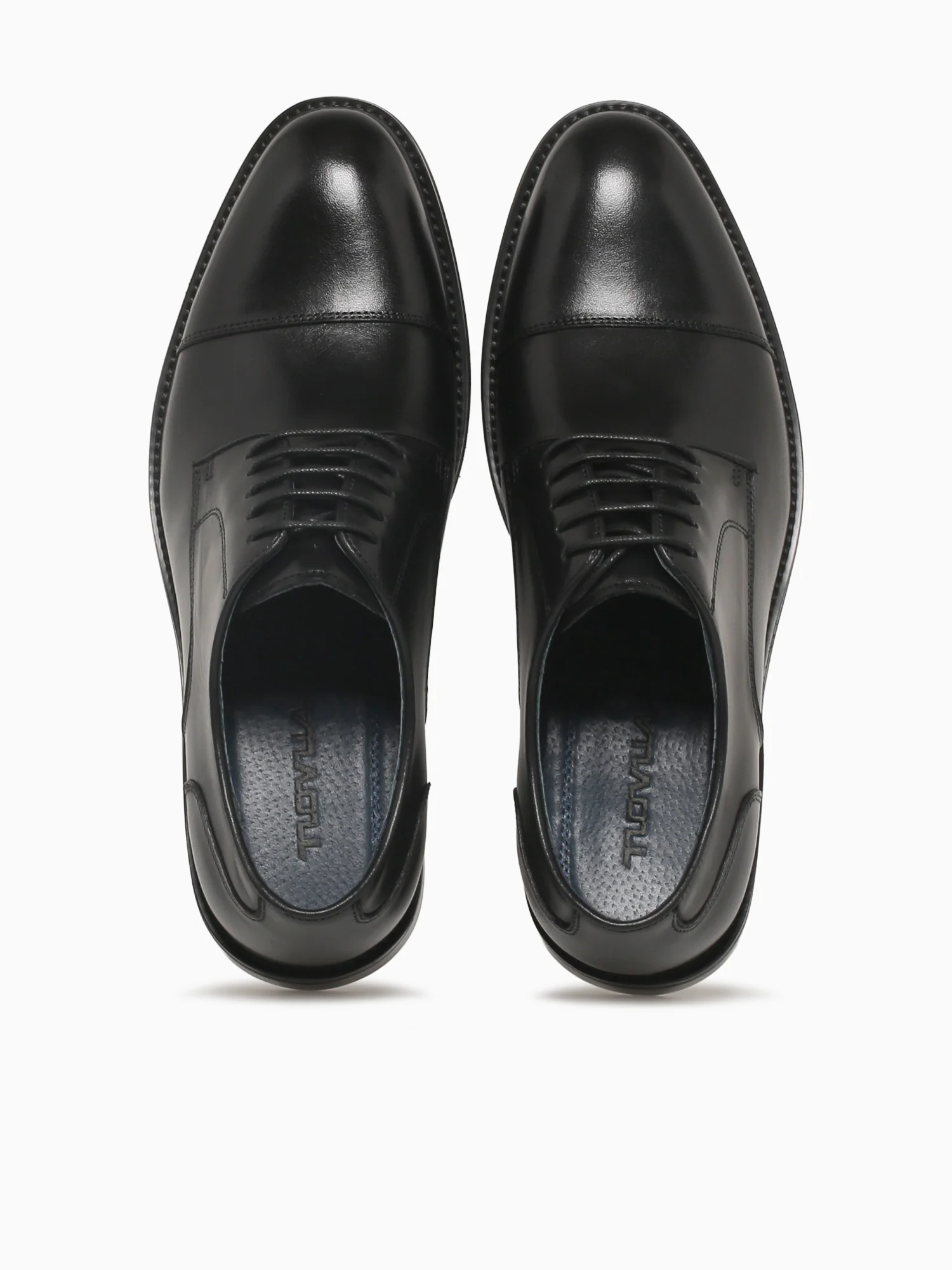 Criston Black Brushed Calf Leather - Image 7