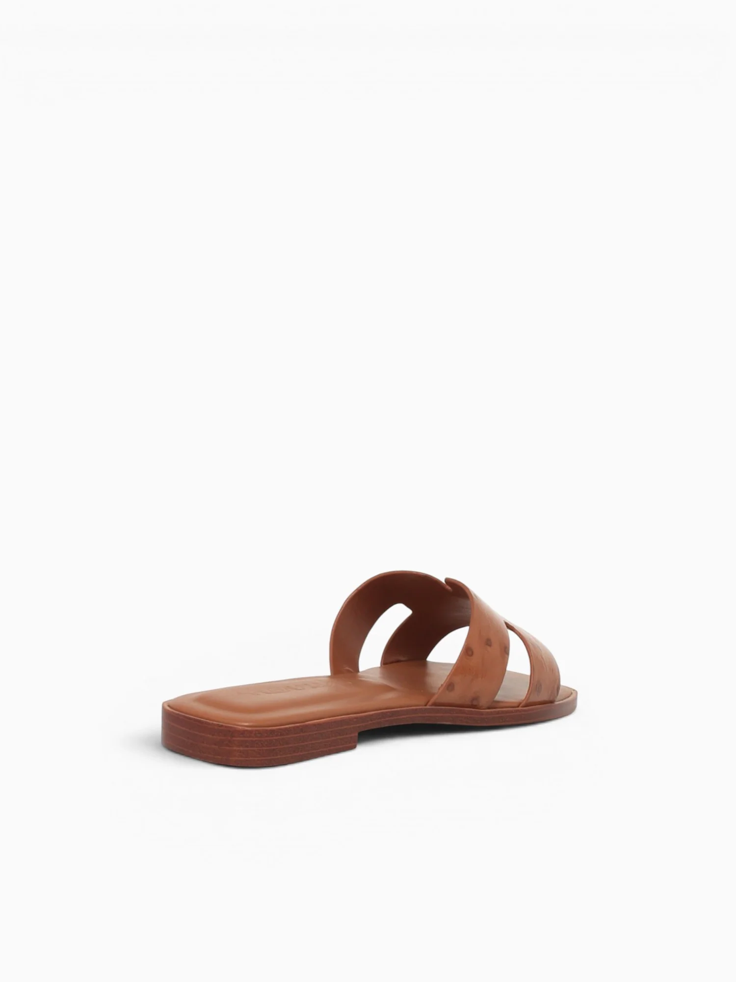 Dayness Tan Ostrich Print Leather - Image 4