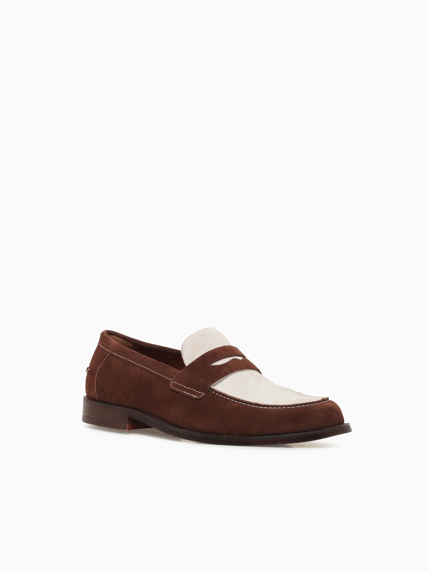 Gaio Brown White suede - Image 2