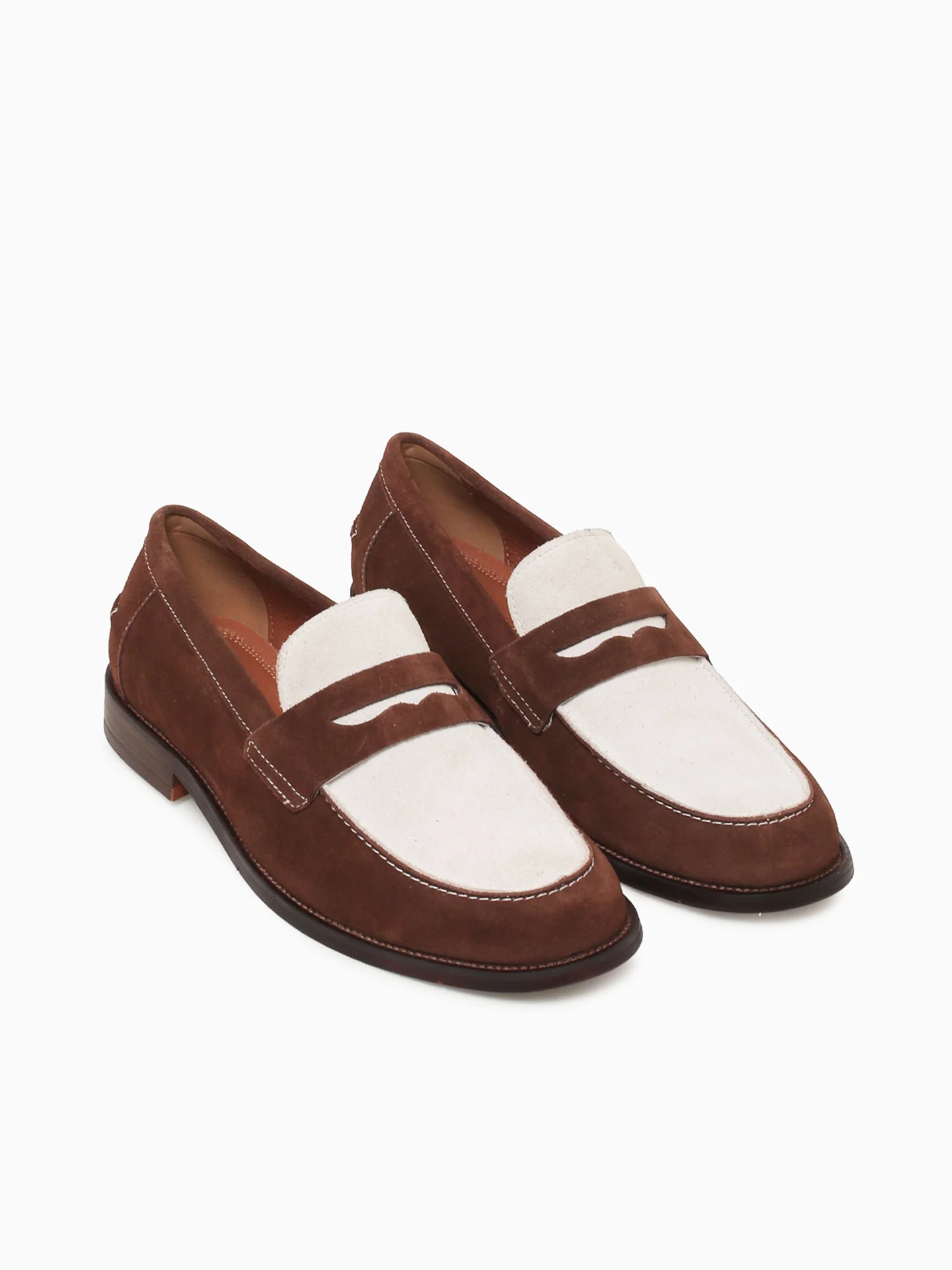 Gaio Brown White suede - Image 6