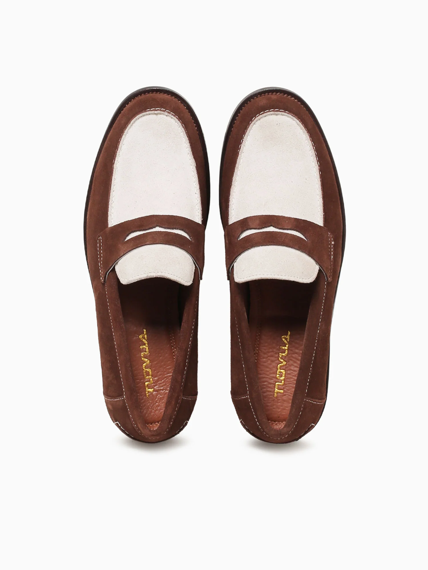 Gaio Brown White suede - Image 7