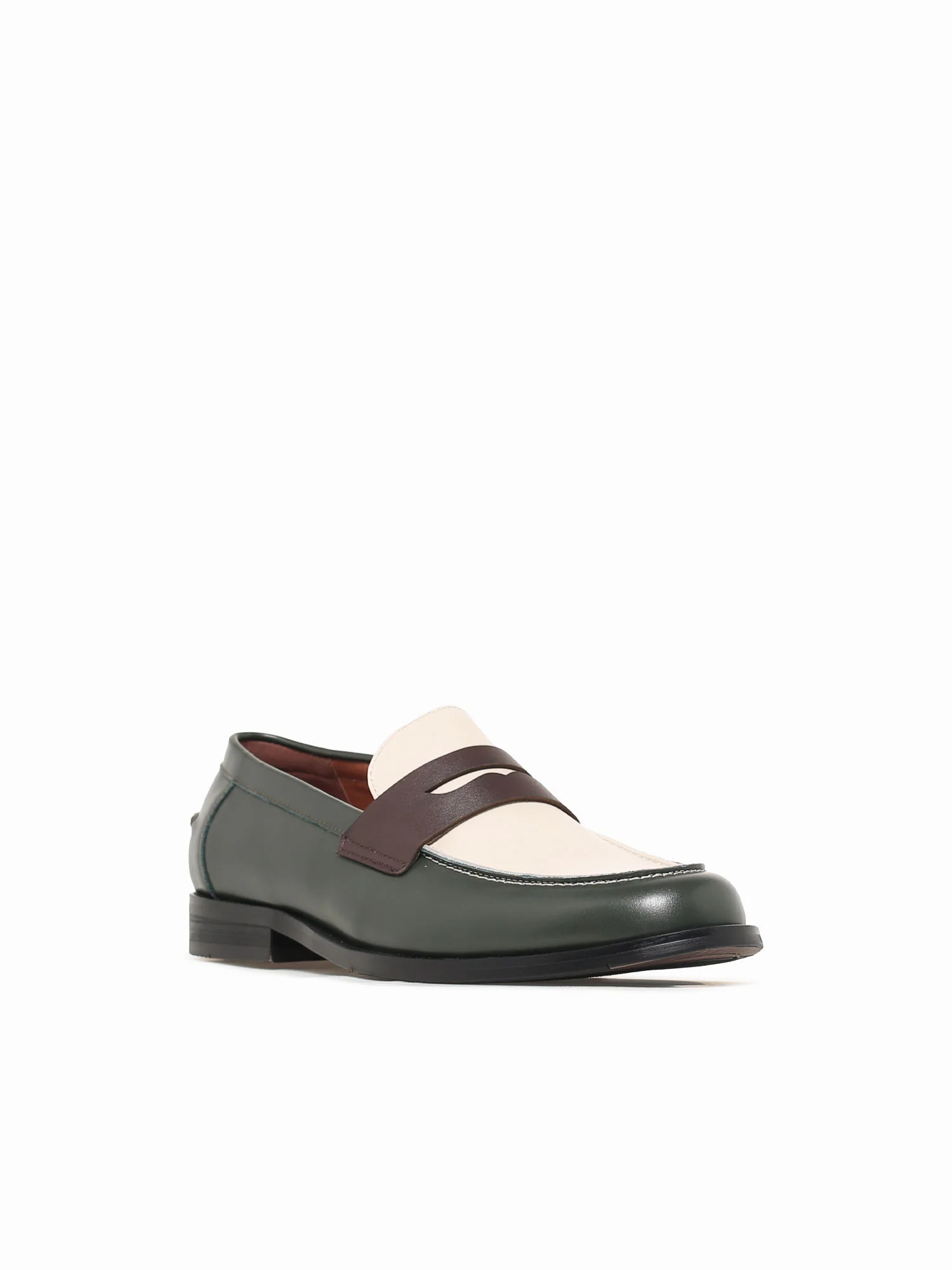 Gaio Brw Beige Grn soft cal leather - Image 2
