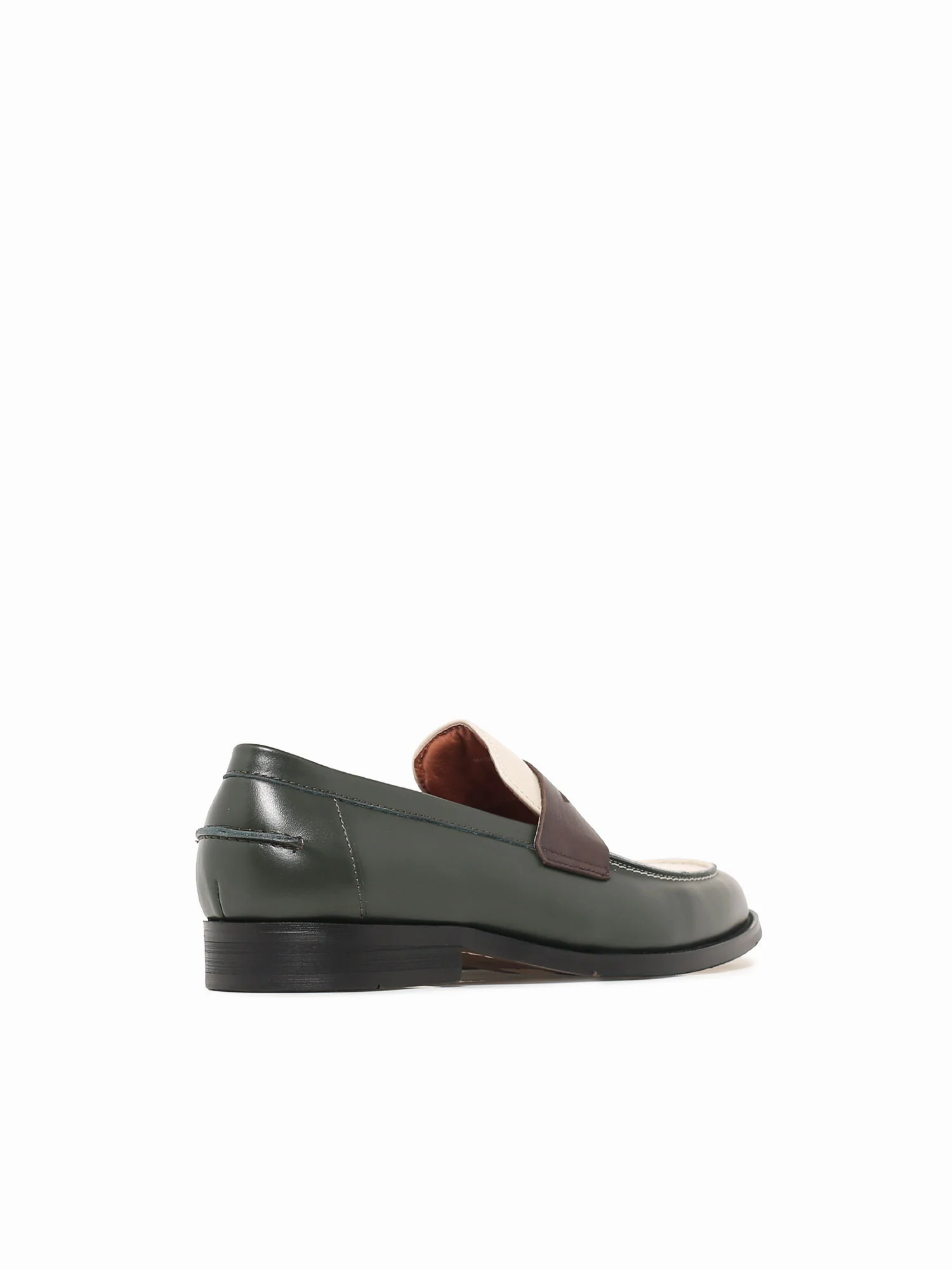 Gaio Brw Beige Grn soft cal leather - Image 5