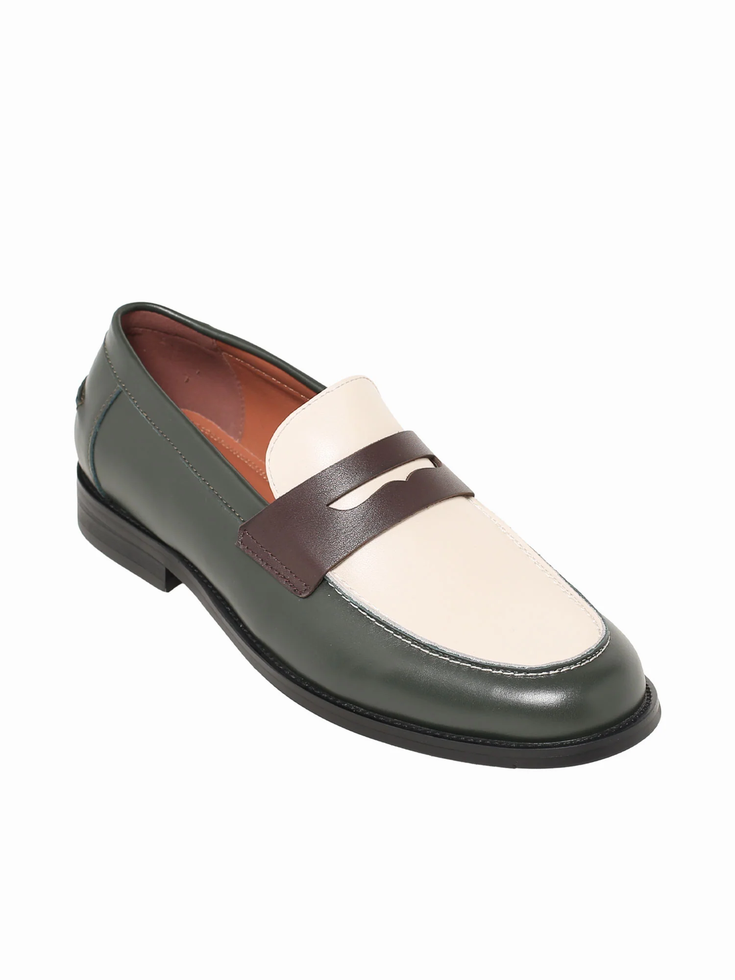 Gaio Brw Beige Grn soft cal leather - Image 6