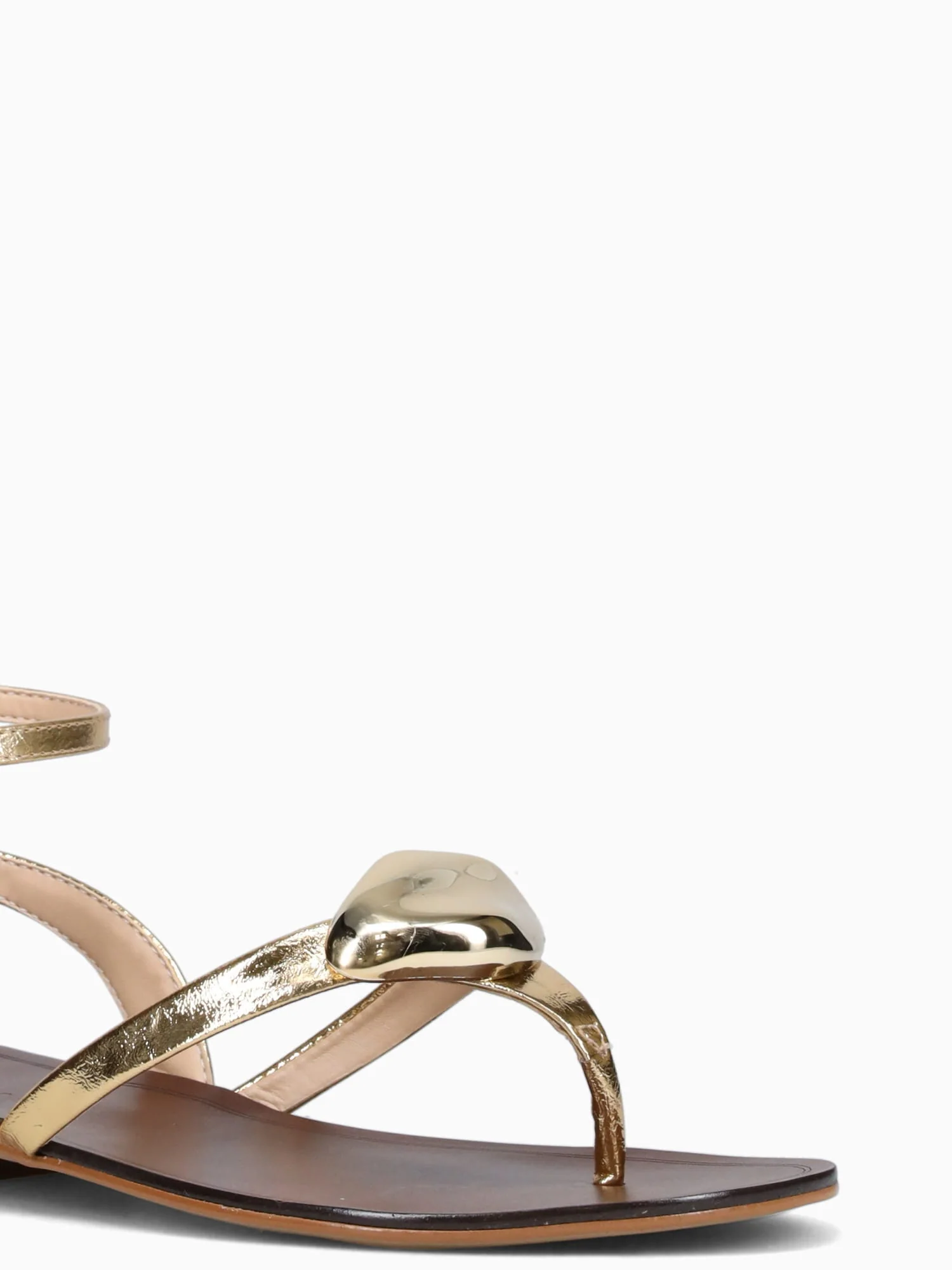 Gwenda Gold Metal Bala Leather - Image 4