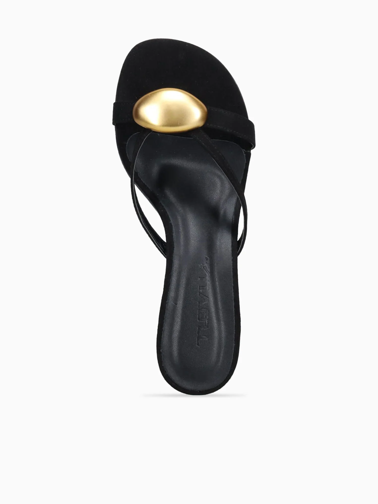 Hillary Black Gold suede - Image 4