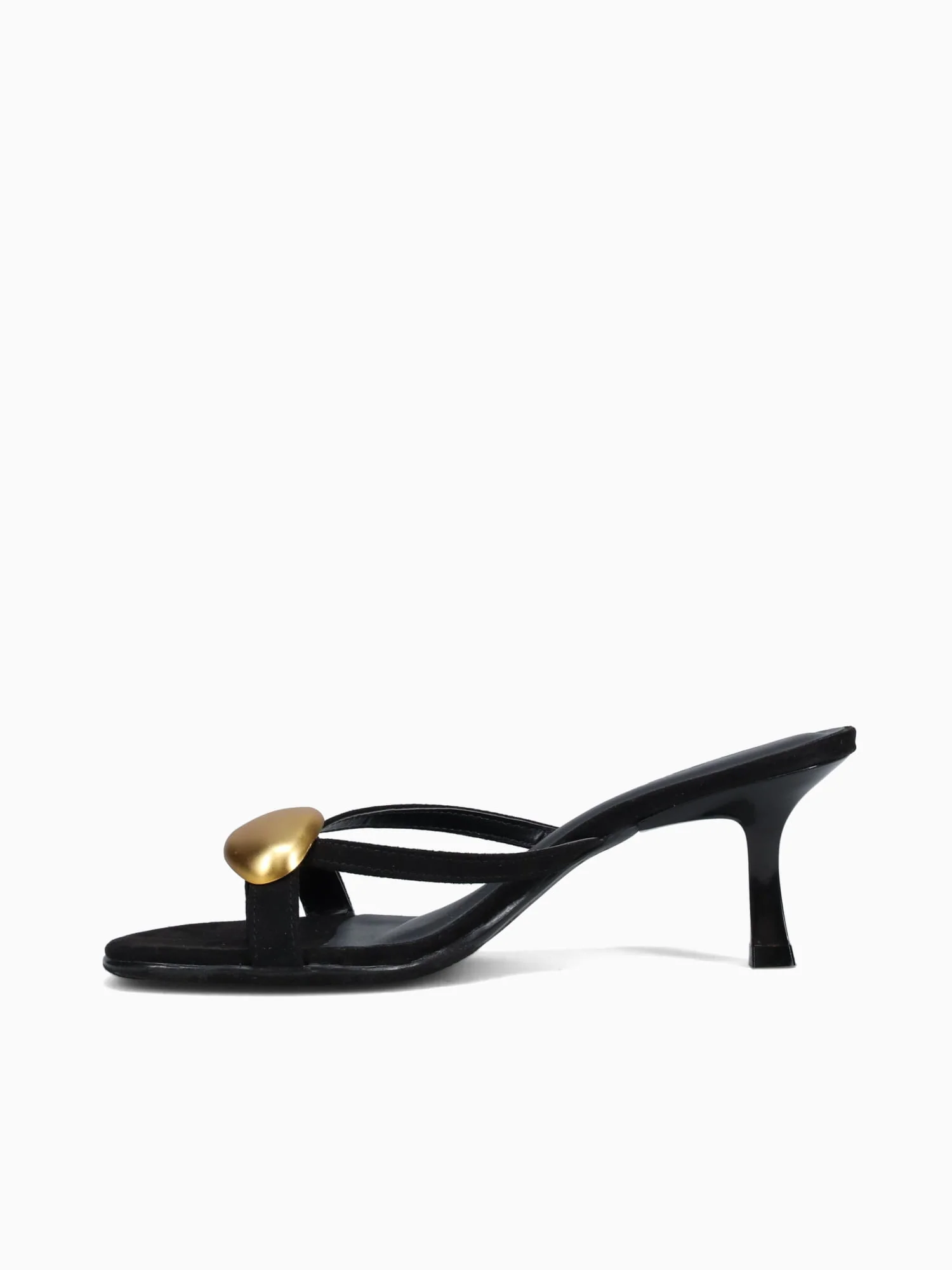 Hillary Black Gold suede - Image 5