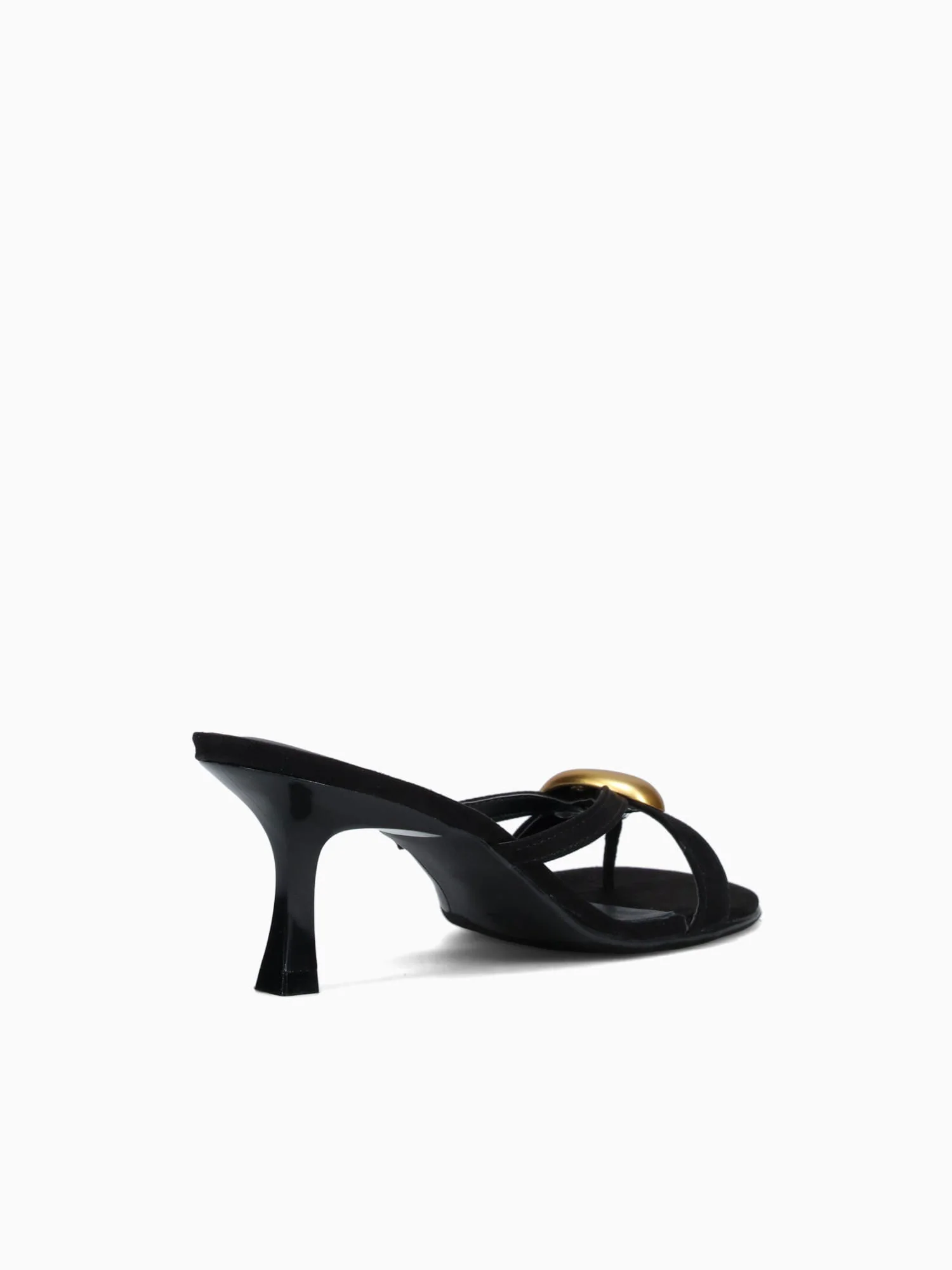Hillary Black Gold suede - Image 6