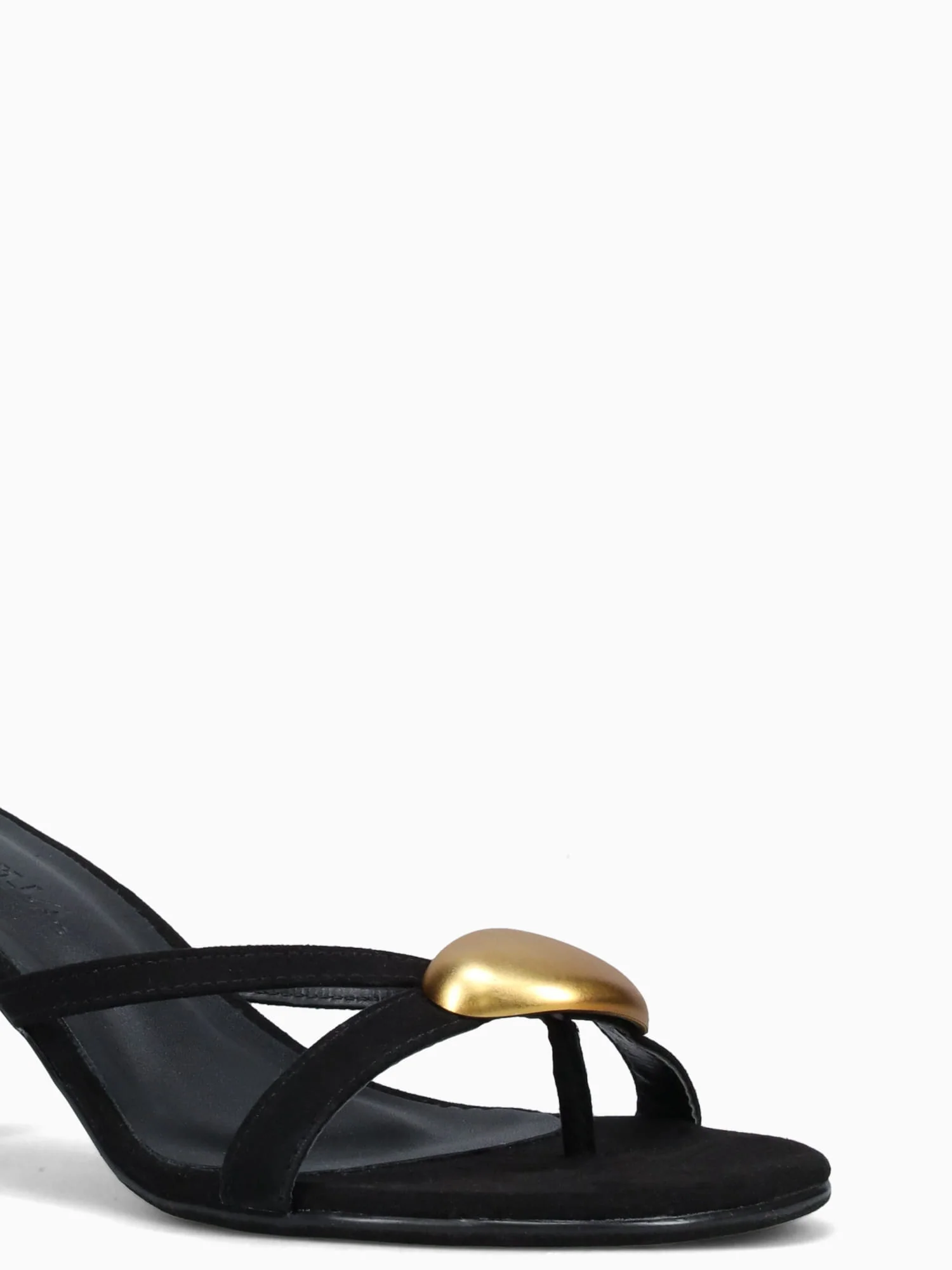 Hillary Black Gold suede - Image 7