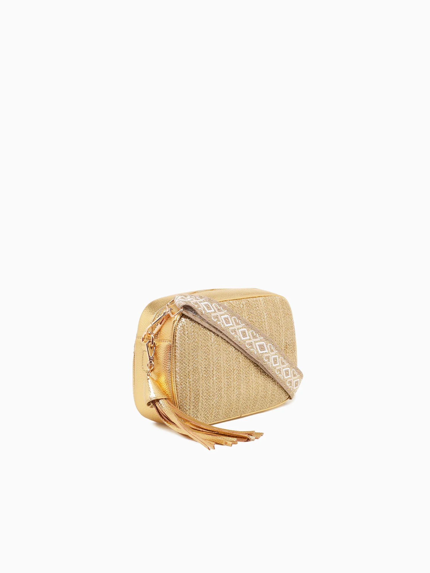 Kiara Shiny Crossbody Gold - Image 2