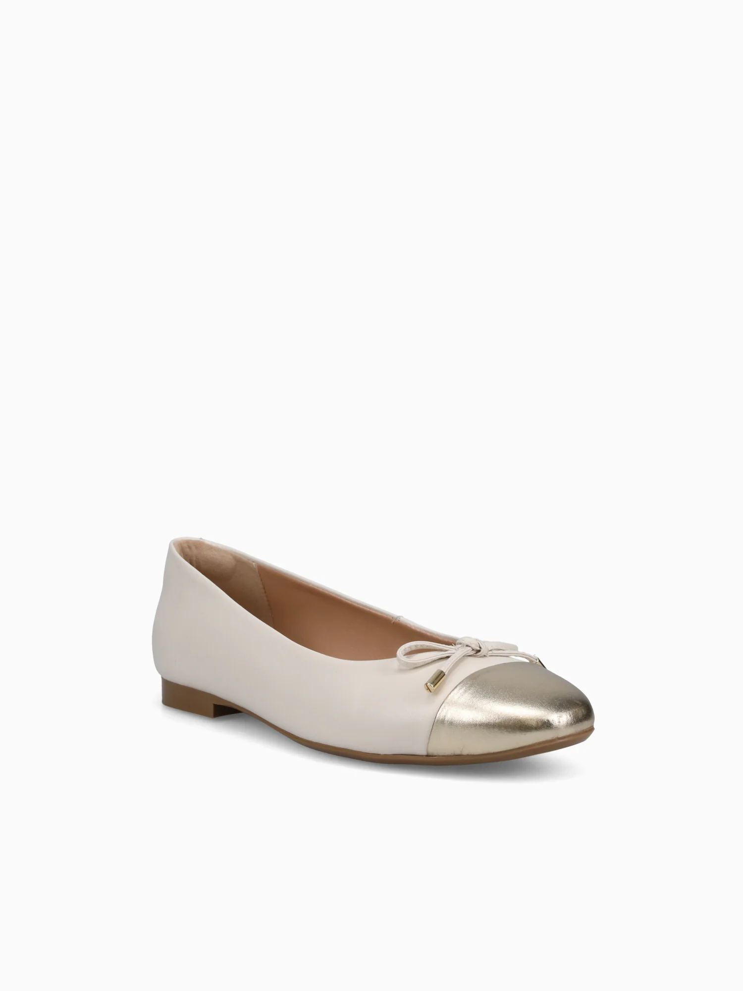 Livia Ouro Light Off white leather Metal - Image 2