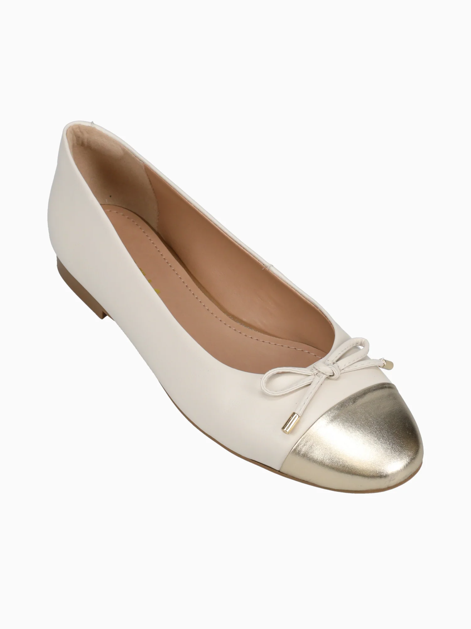 Livia Ouro Light Off white leather Metal - Image 5