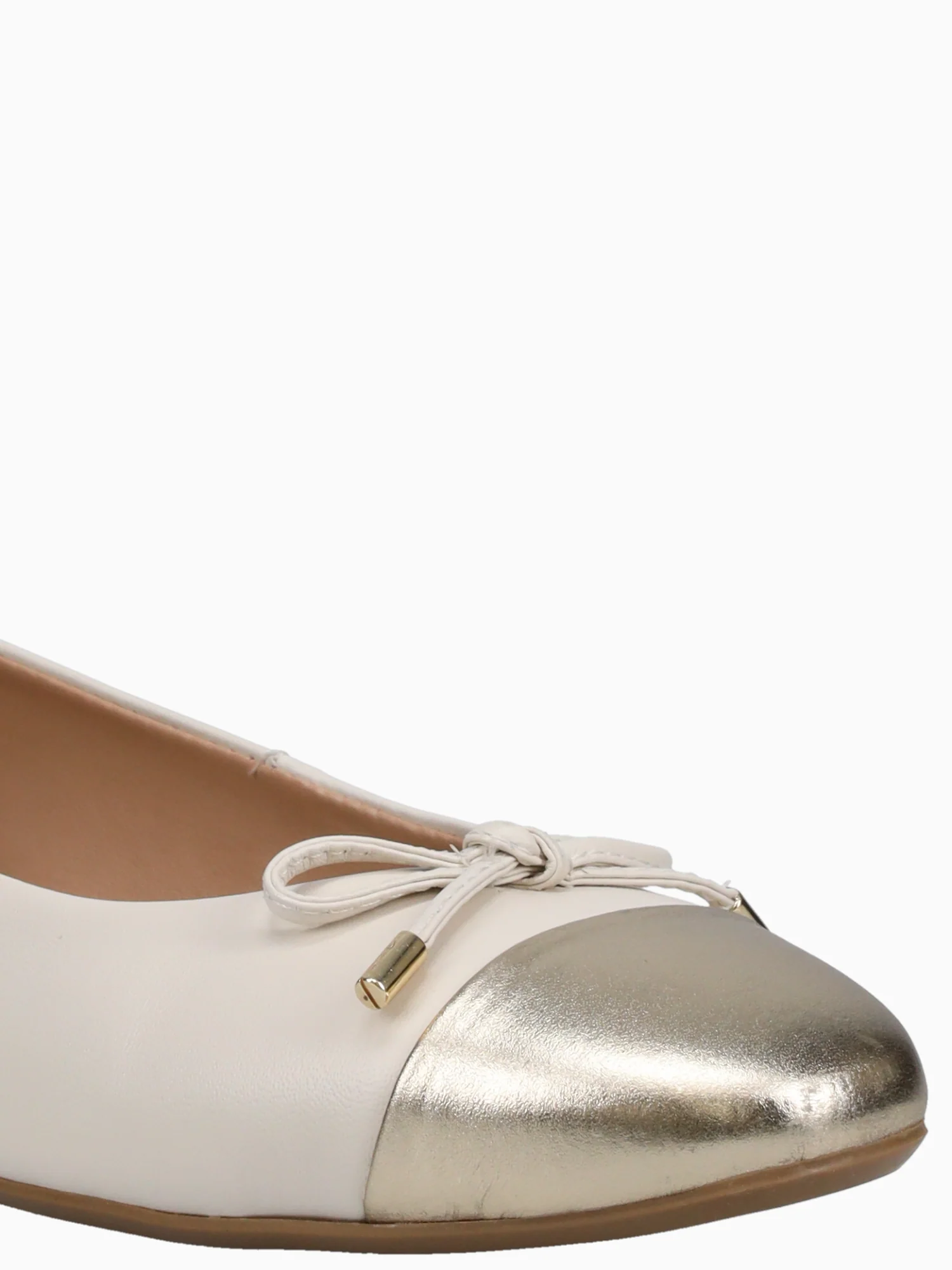 Livia Ouro Light Off white leather Metal - Image 6