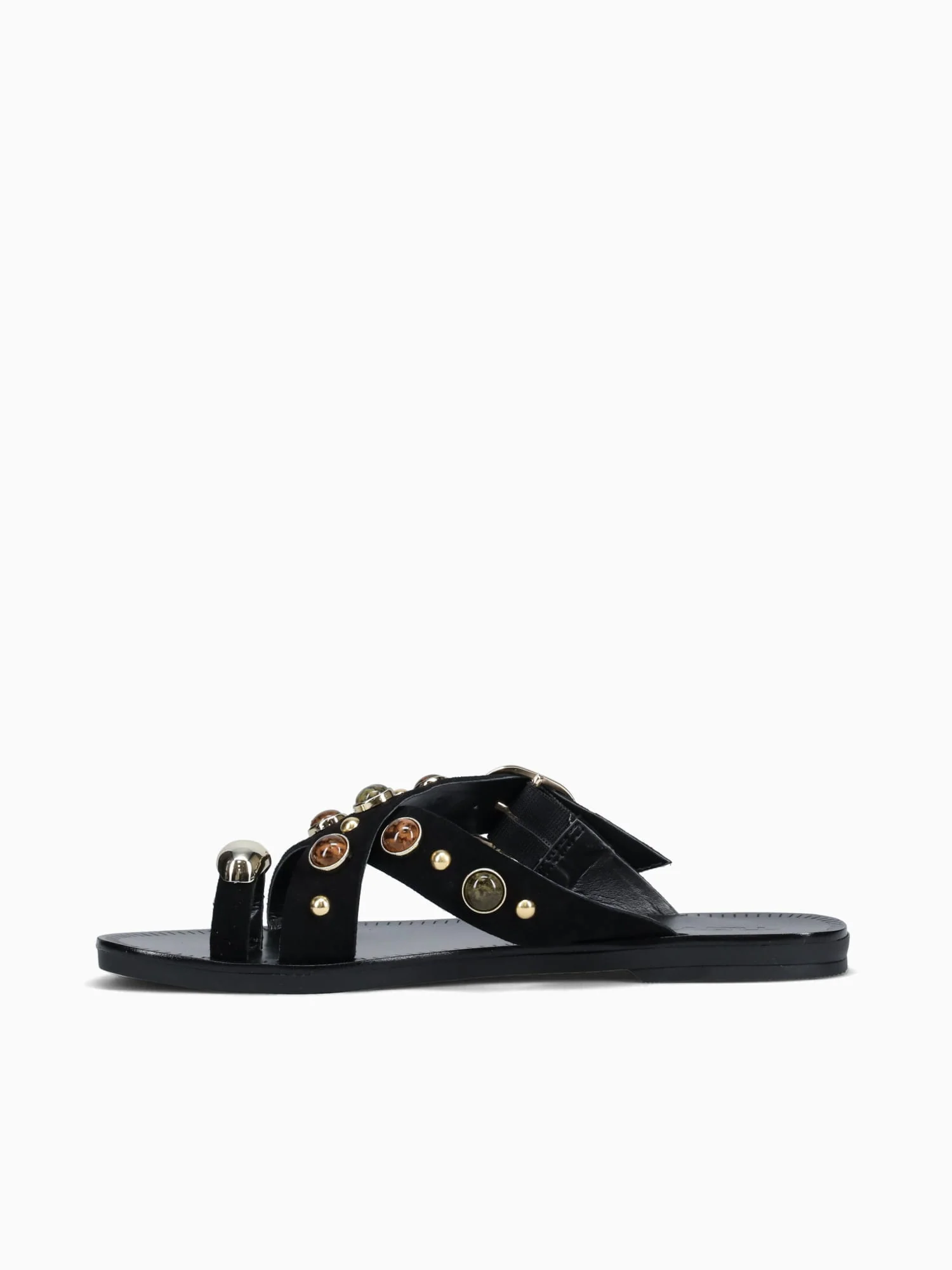 Loretta Black Gold suede - Image 5