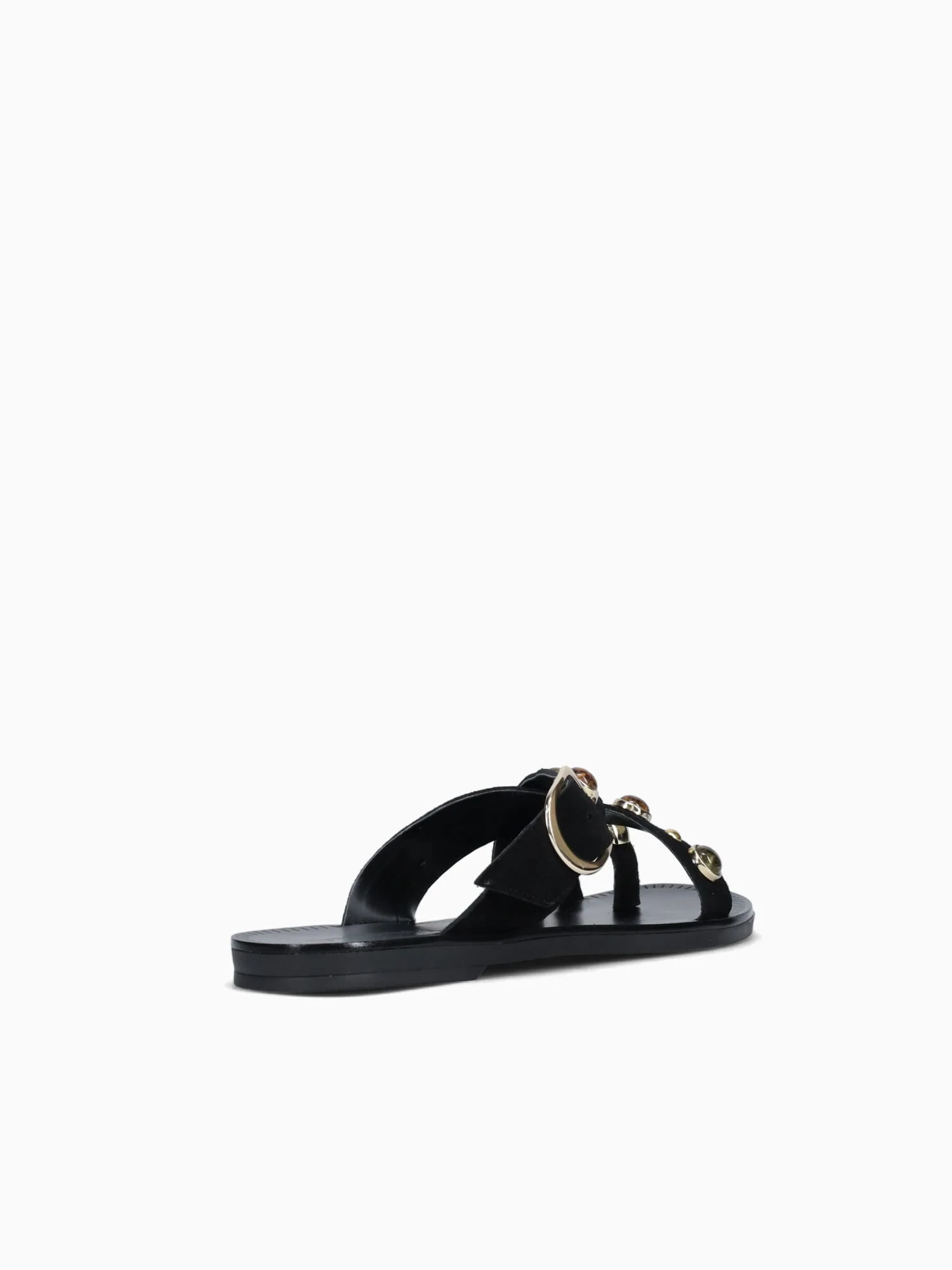Loretta Black Gold suede - Image 6