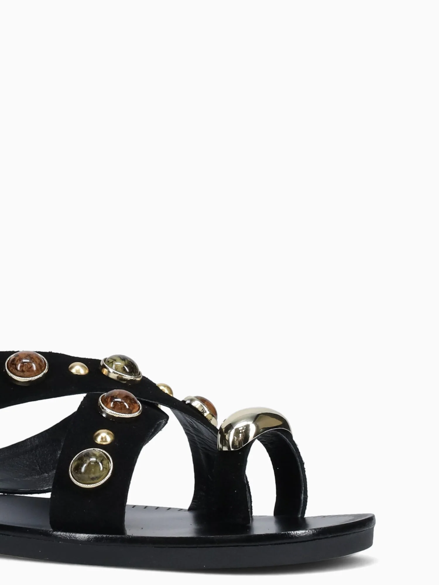 Loretta Black Gold suede - Image 7