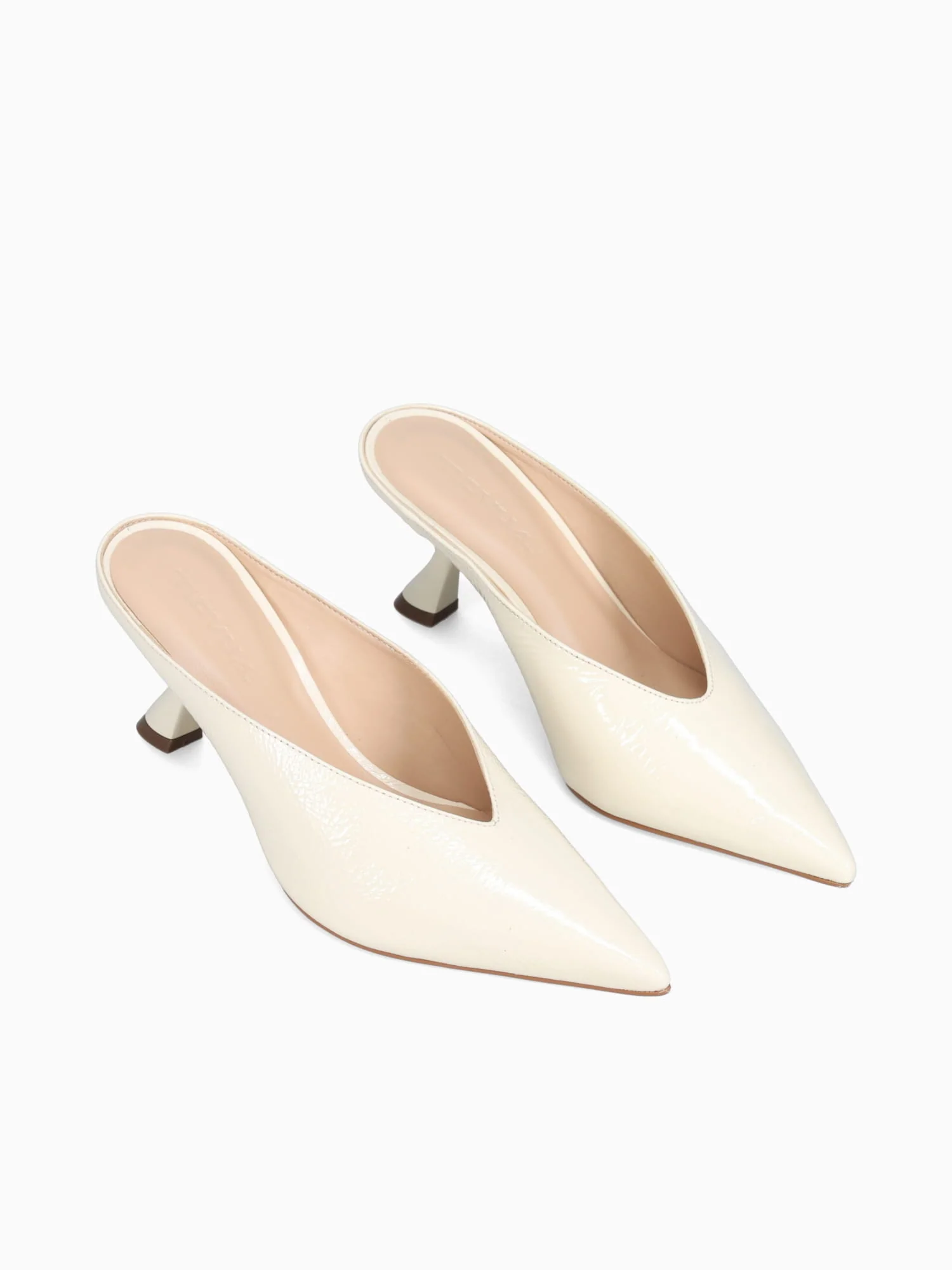Rosalie White Glossy Patent Leather - Image 4