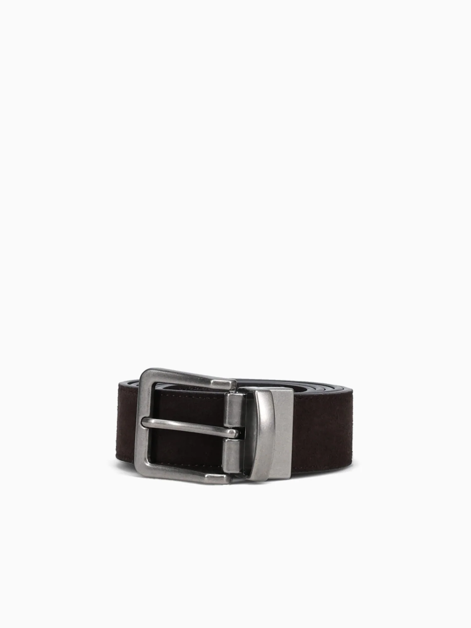 The Belt Brown Cow Suede Reversible