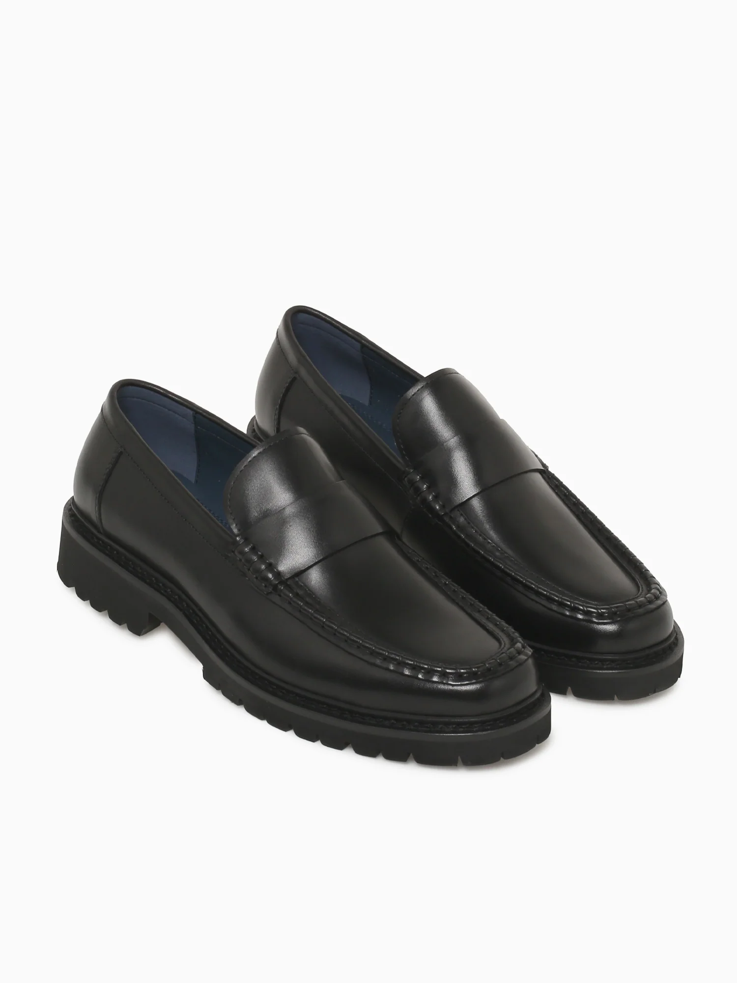 Theodore Black Brushed Claf Leather - Image 5