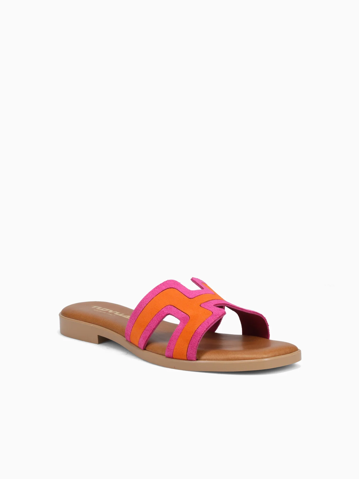Tropea Fuschia Orange suede - Image 2
