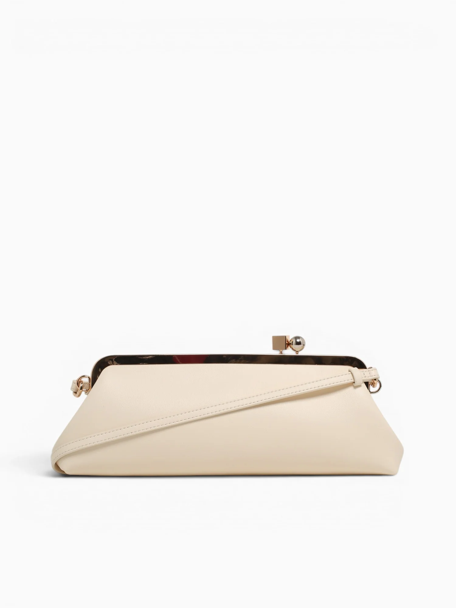 Valentina Kisslock Clutch Off White - Image 3