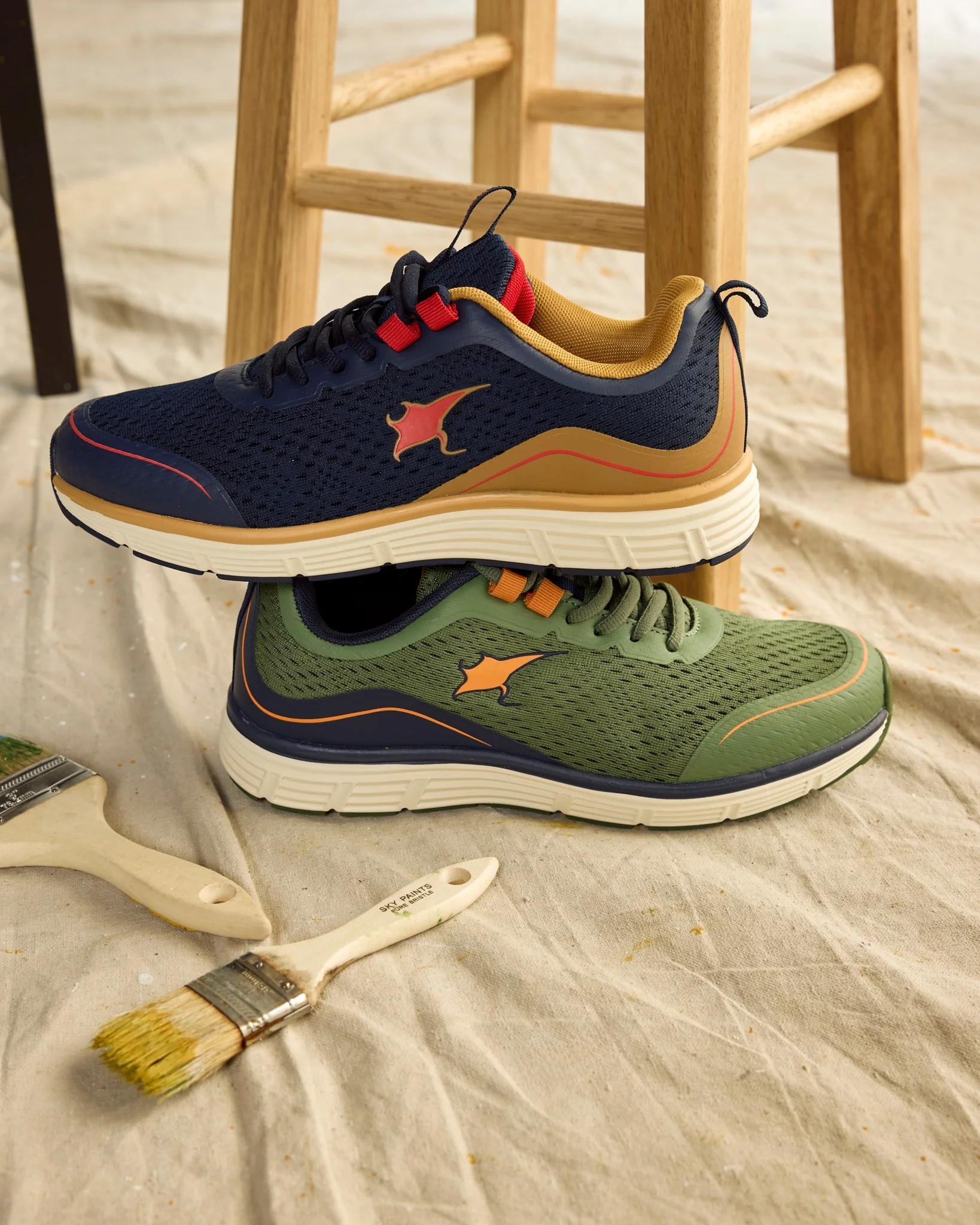 Alpheus Navy Tan Red mesh - Image 3