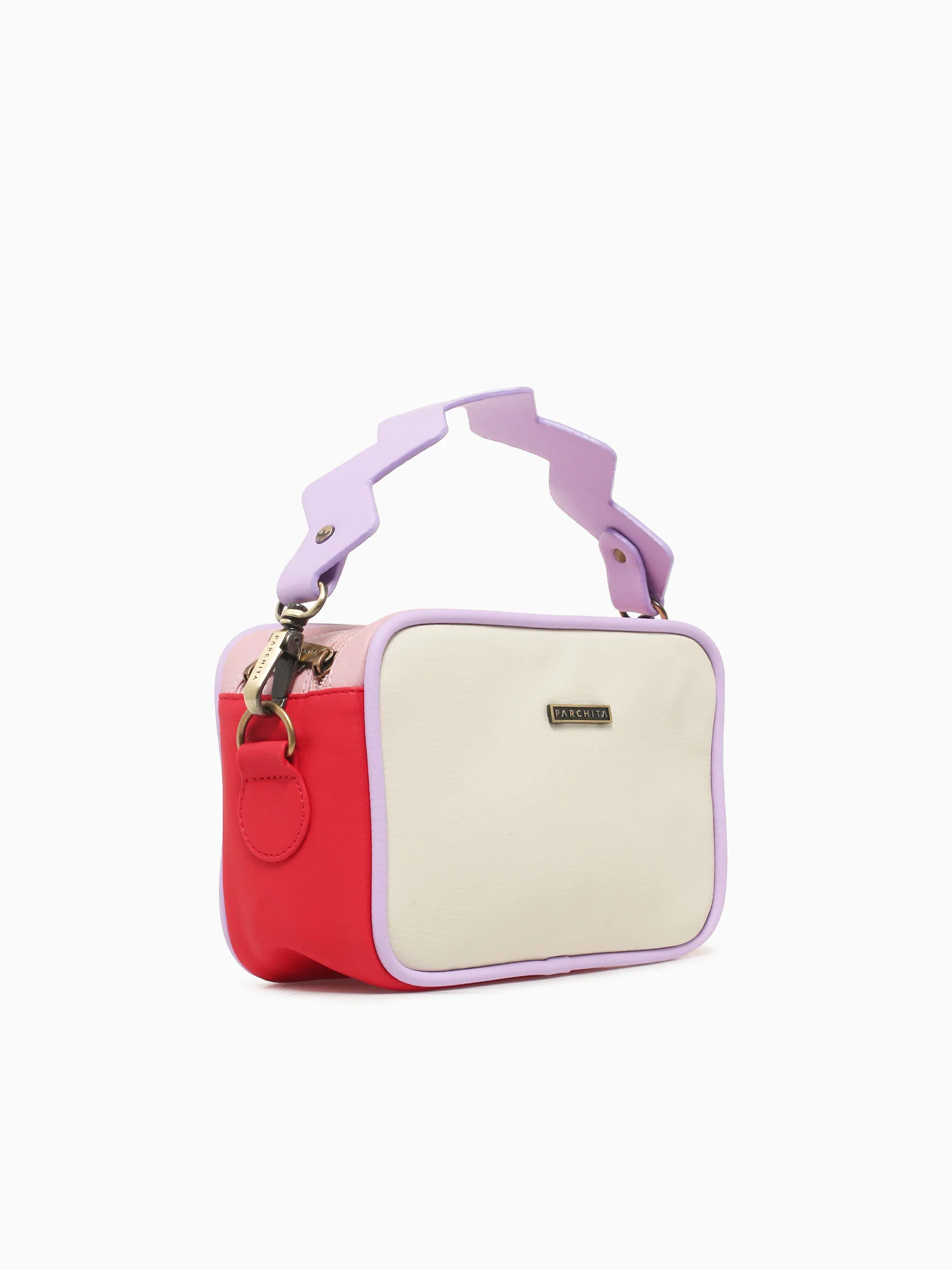Bandolera Dalia Beige X Rojo - Image 2