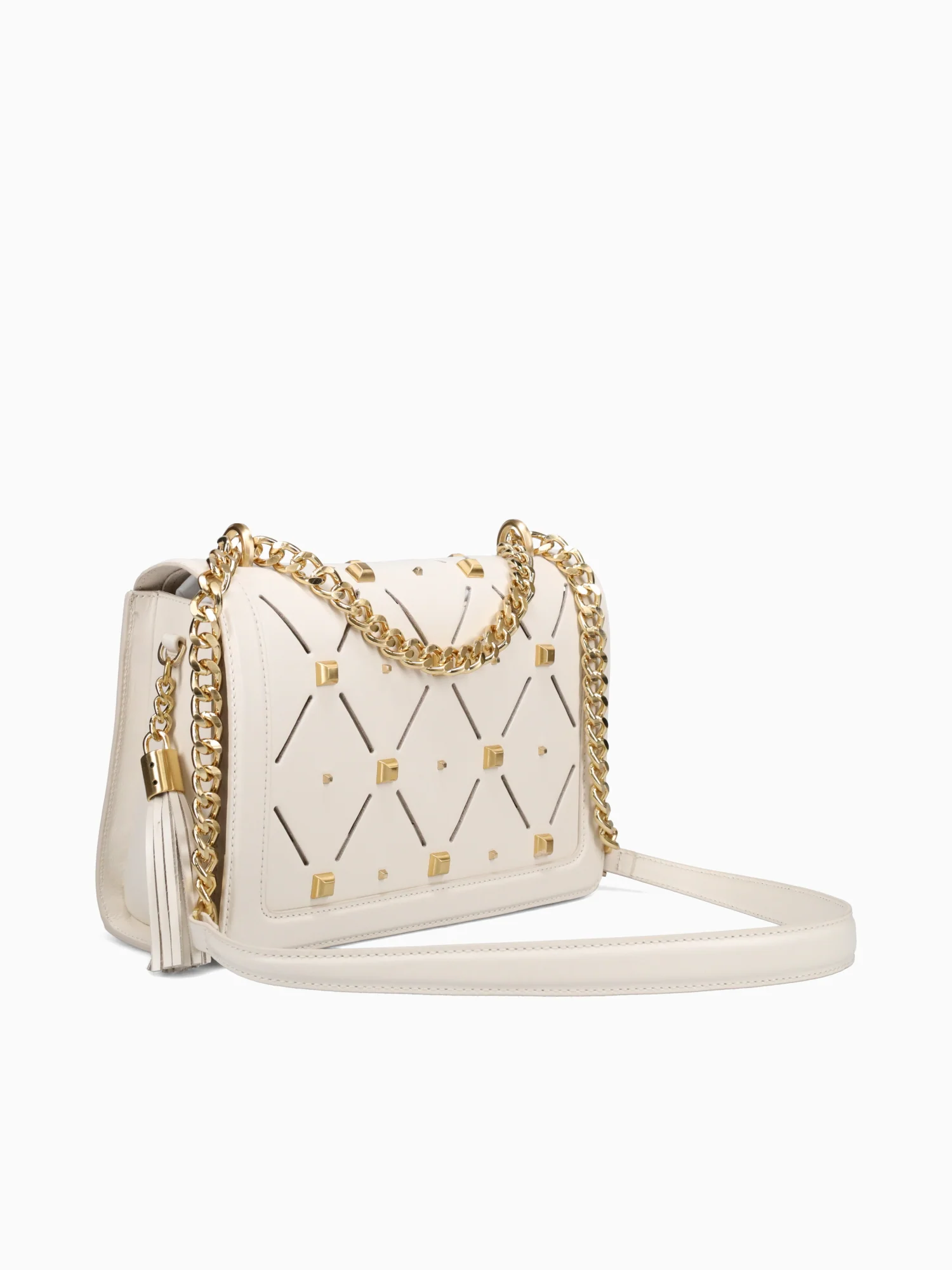 Roma Shine Shoulder Bag White - Image 3