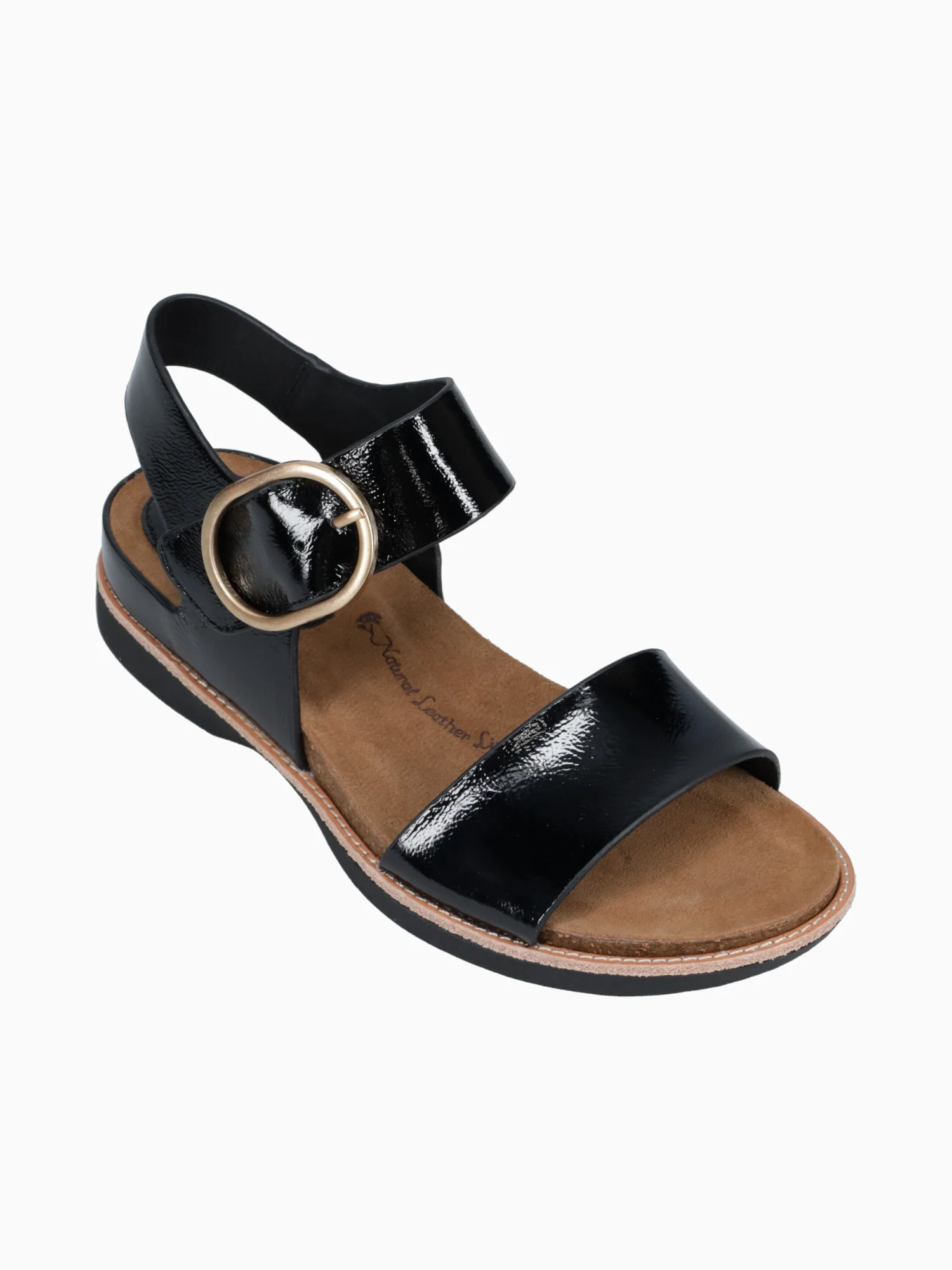 Bali Black Crinckle Patent - Image 5