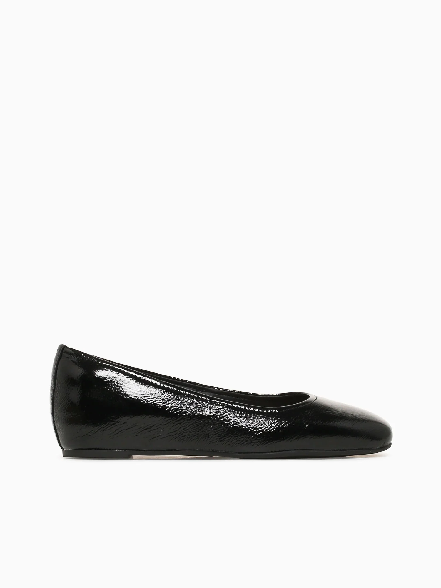 Poppy Black Crinkle Patent