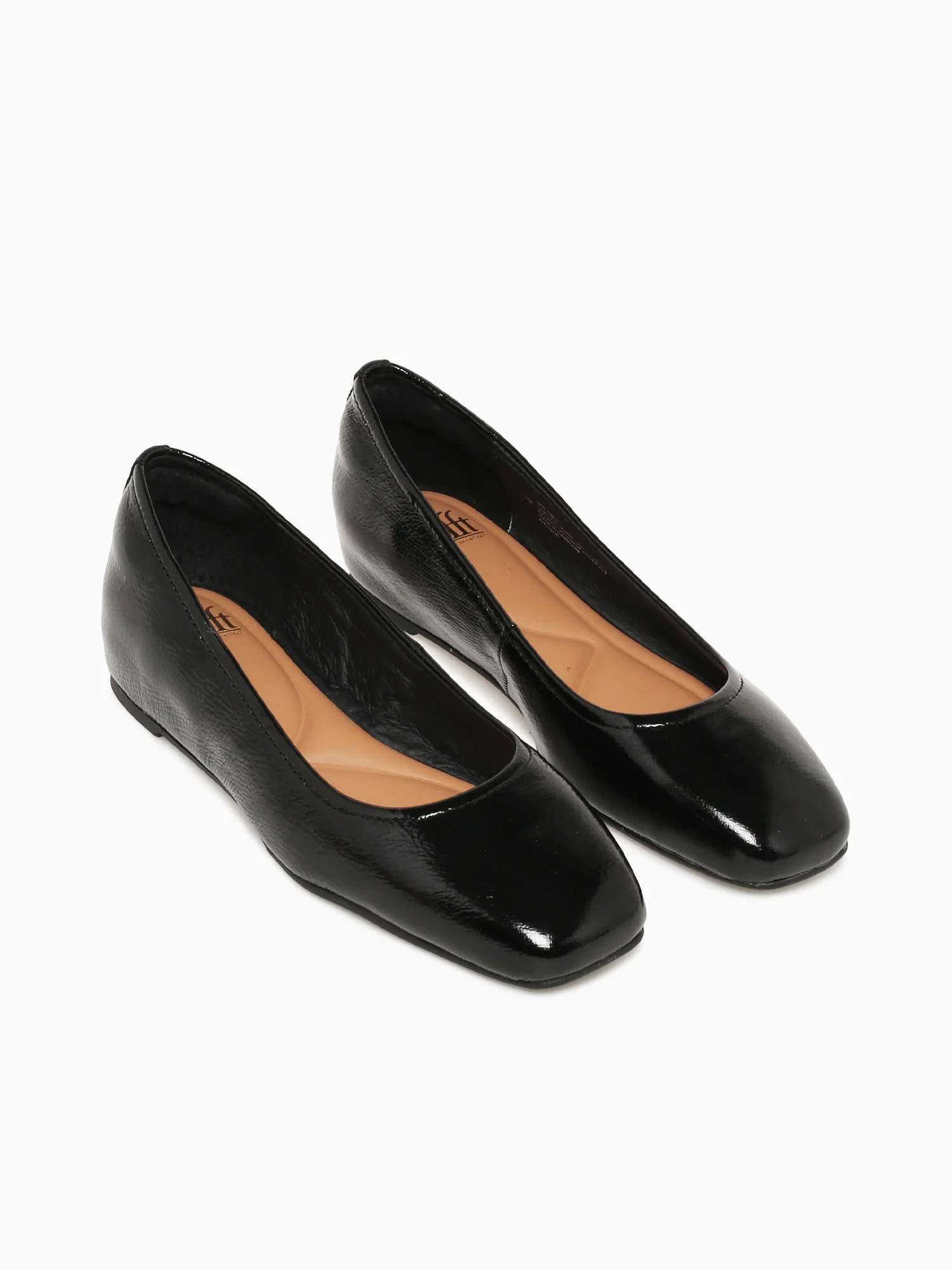 Poppy Black Crinkle Patent - Image 3