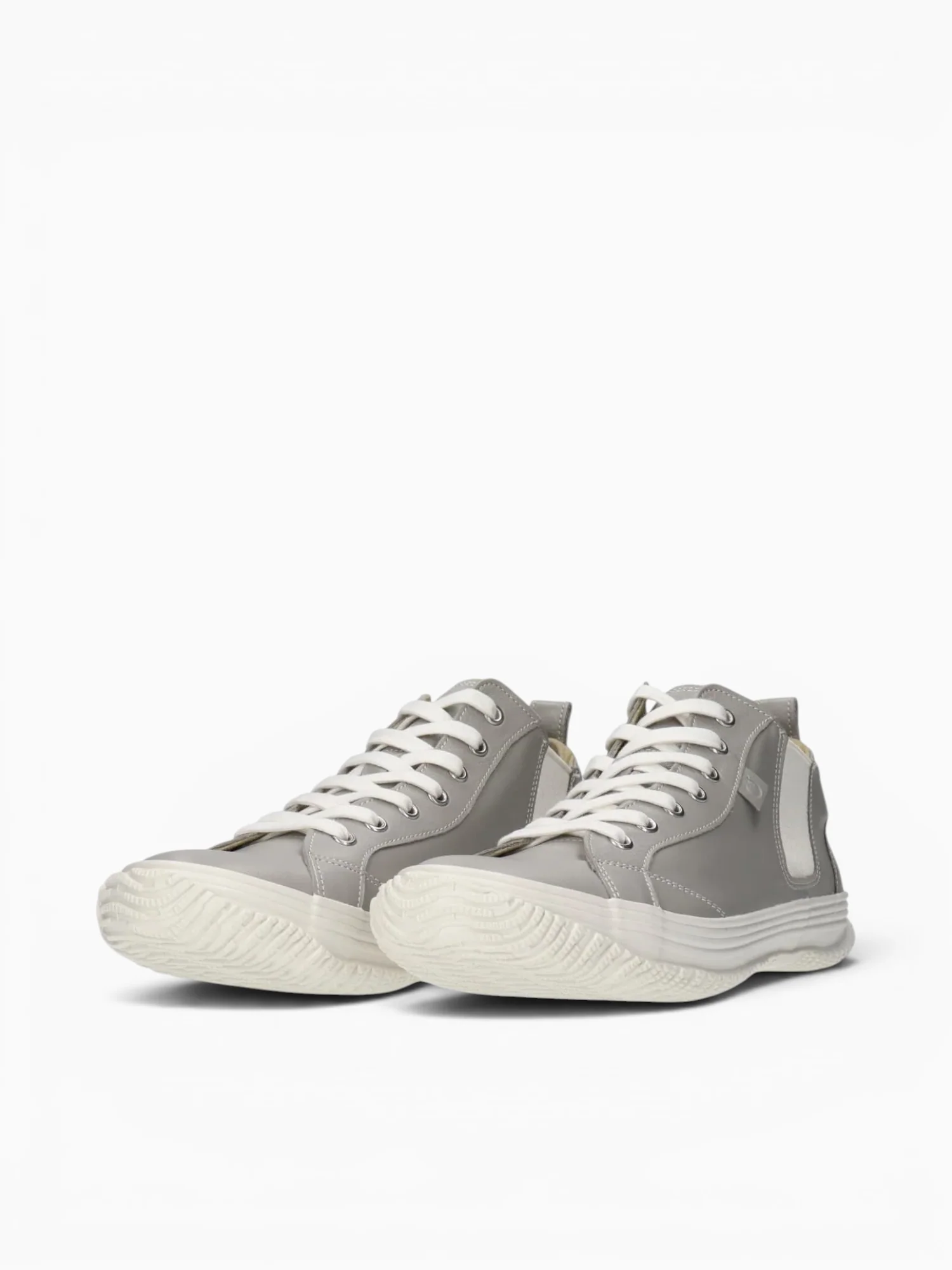 Popular Boot Light Grey Leather - Image 2