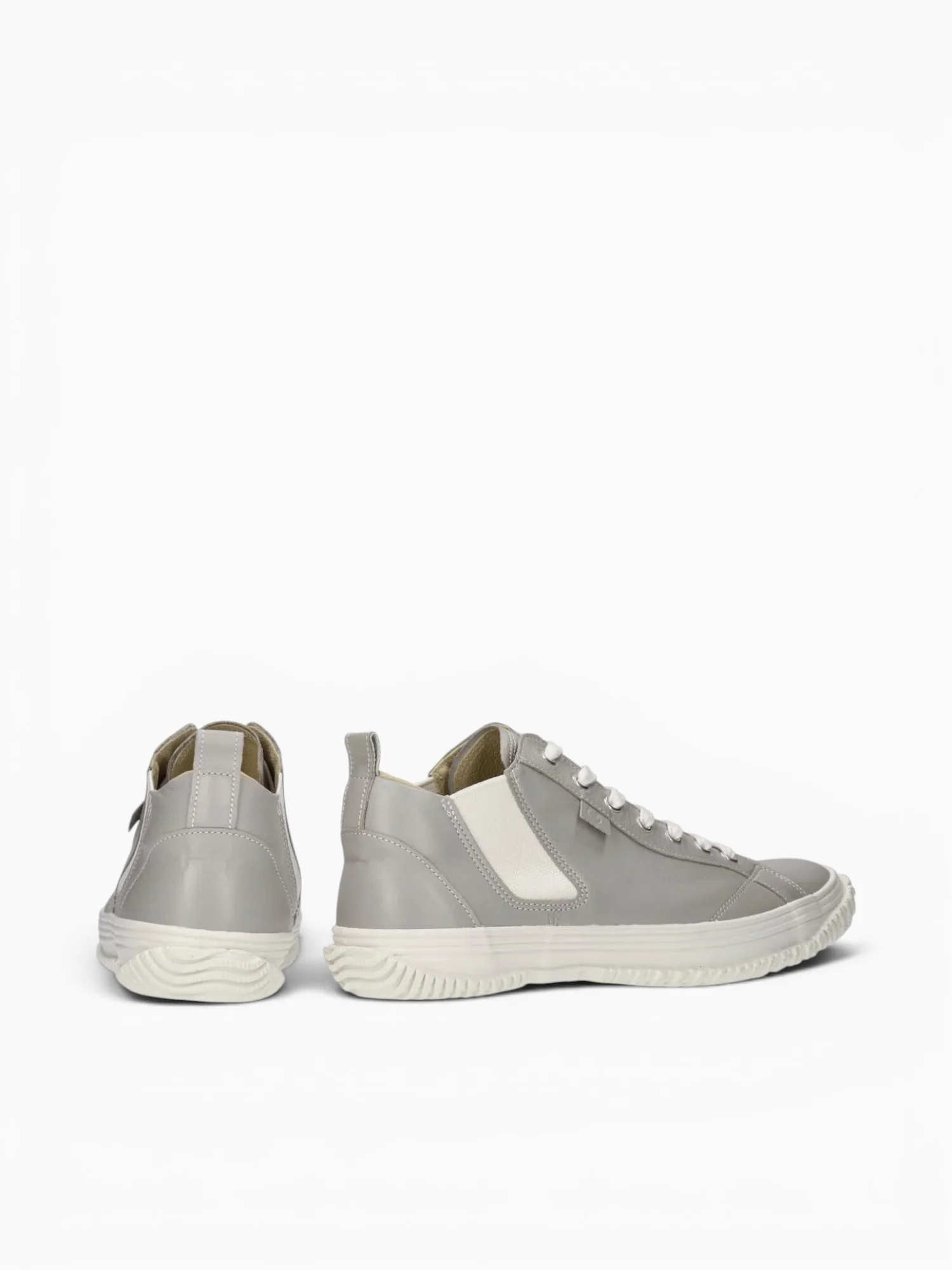 Popular Boot Light Grey Leather - Image 3
