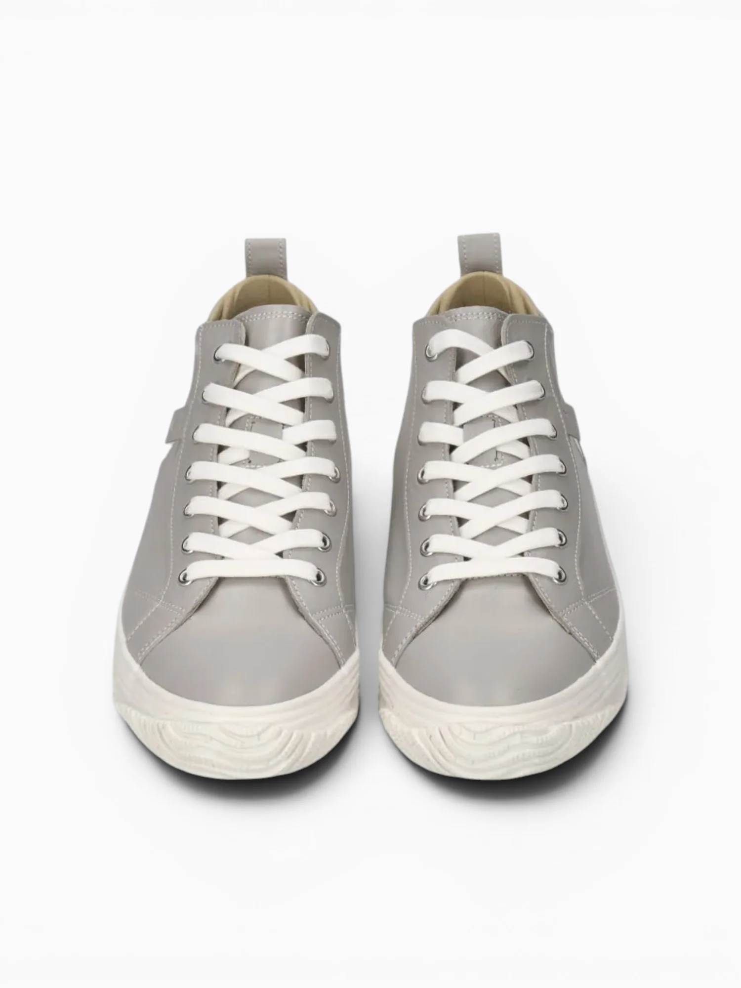 Popular Boot Light Grey Leather - Image 4
